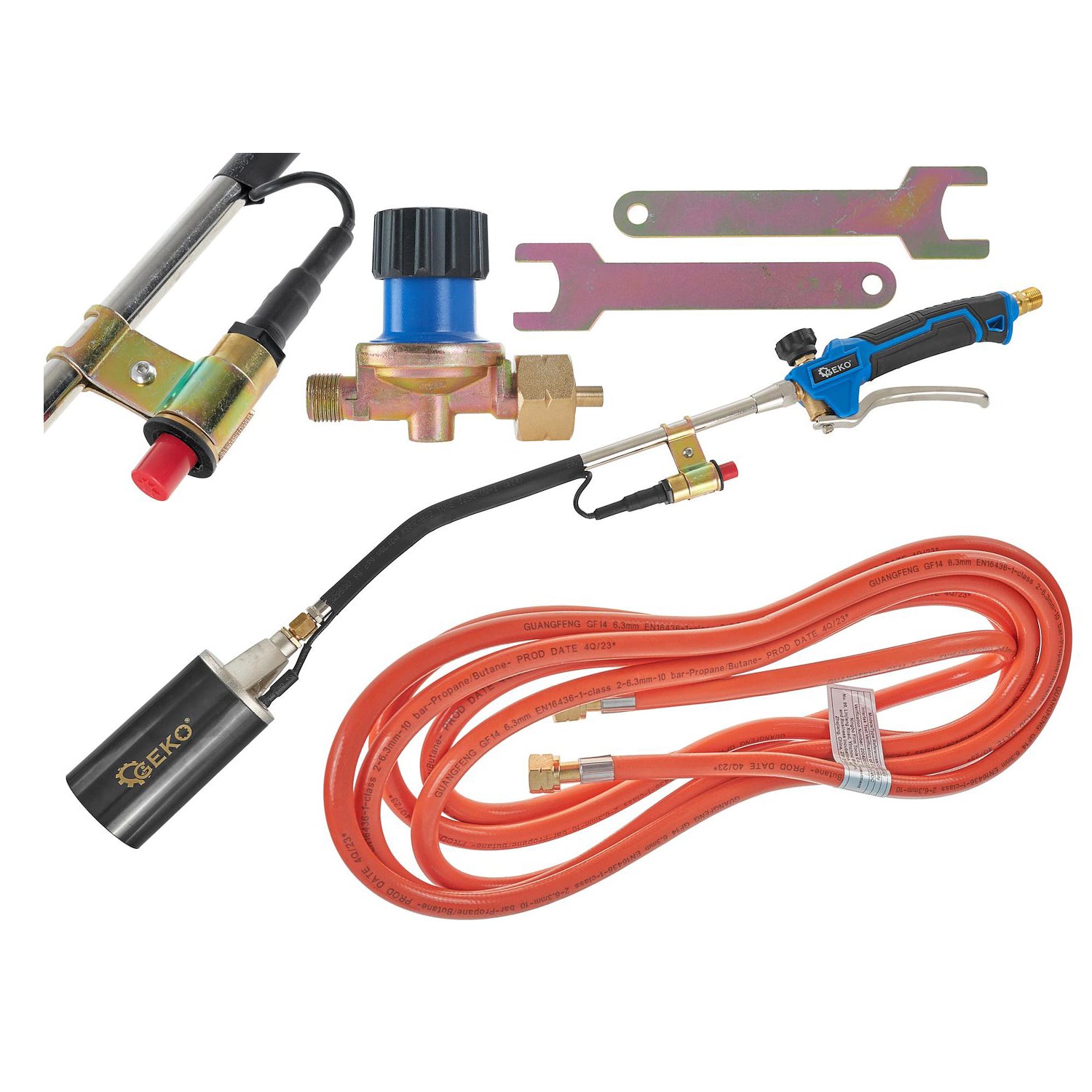 Plynový horák 70cm, hadica 5m, Geko