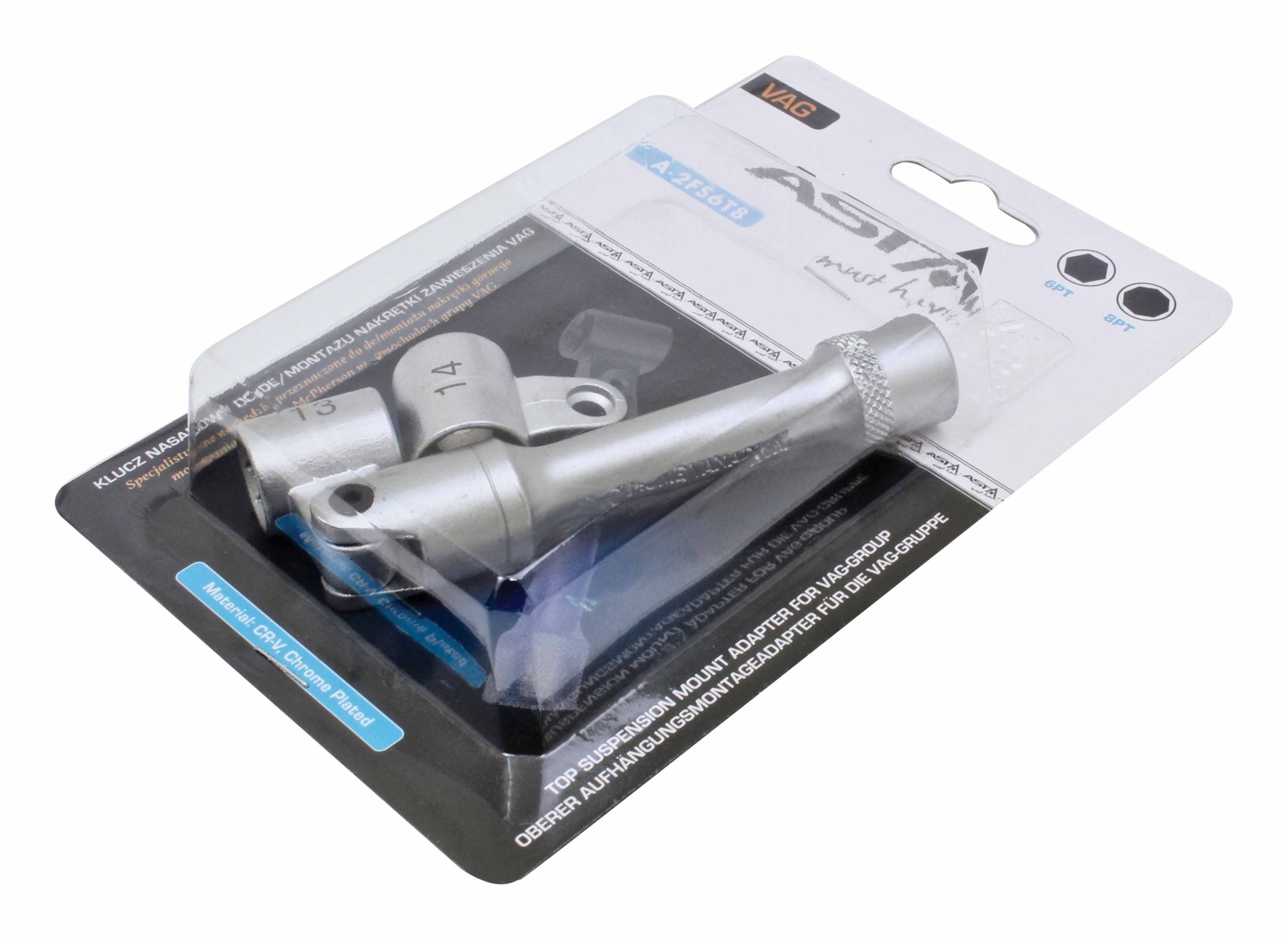 Nadstavec - kĺbový nástrčný kľúč na montáž a demontáž matice McPherson 13 - 14mm 6/8-hranný 3/8''