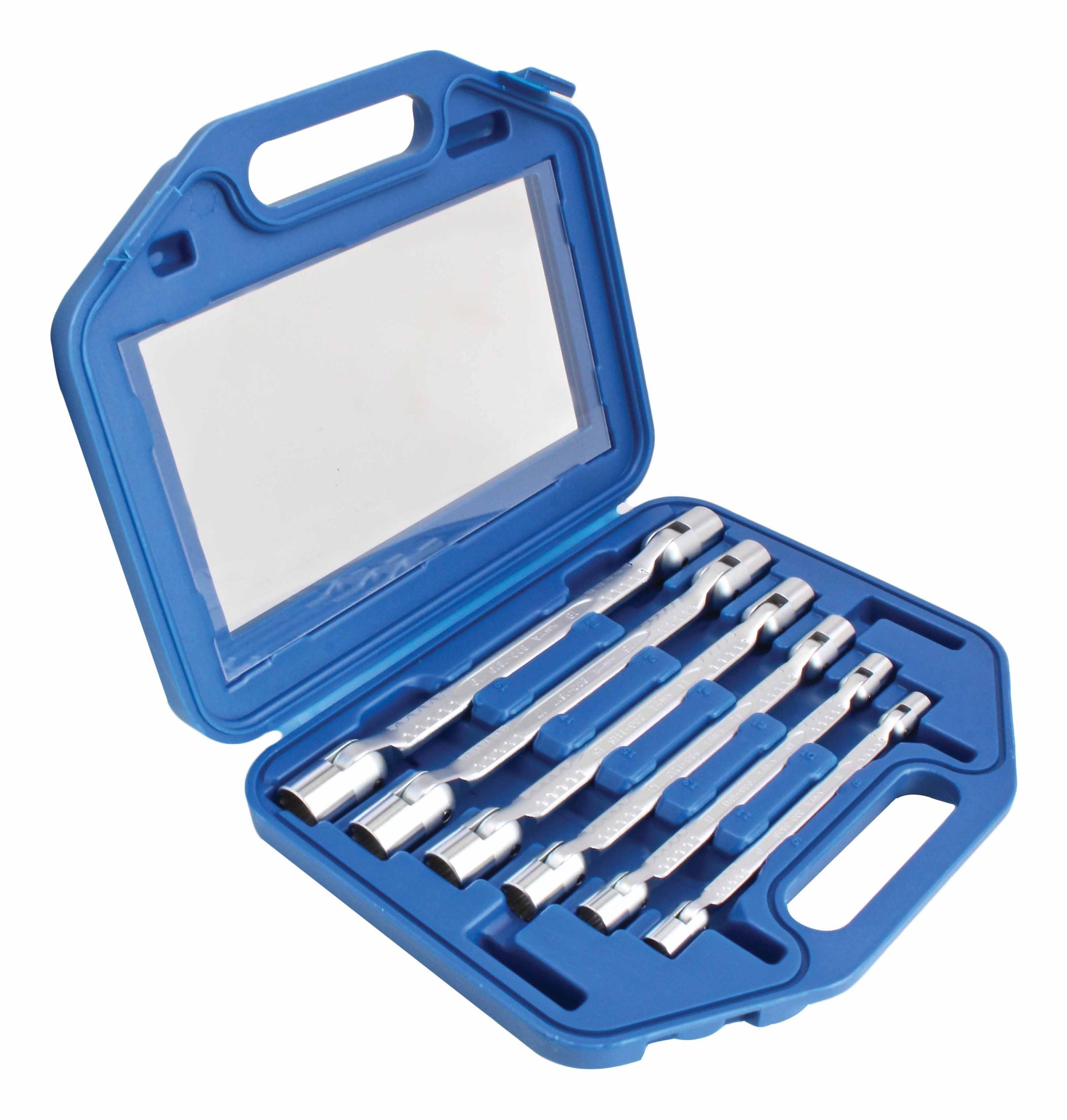 Sada rotačných nástrčných kľúčov s dvojitým kĺbom 8-19 mm 12-hran