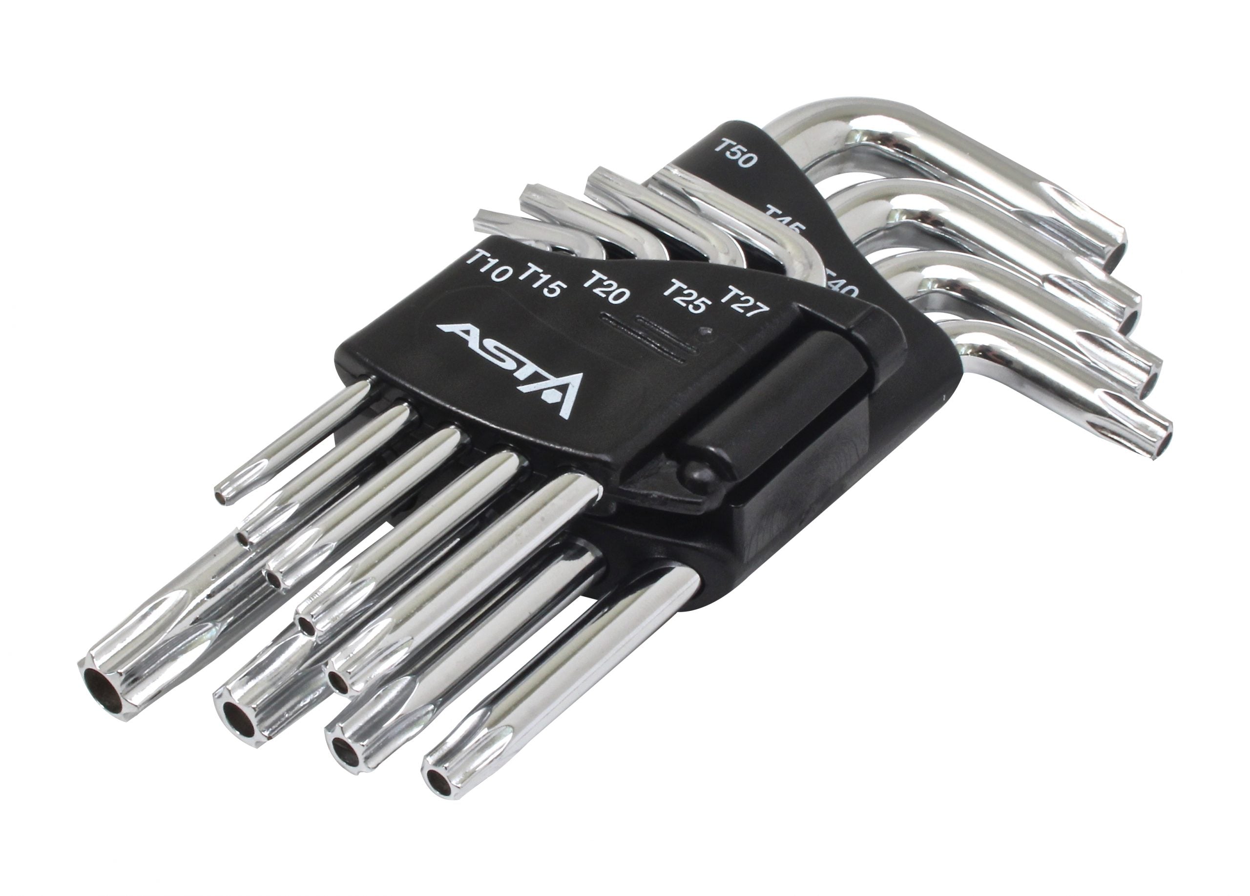 Súprava torx kľúčov typu l s otvorom t10–t50 ASTA poland