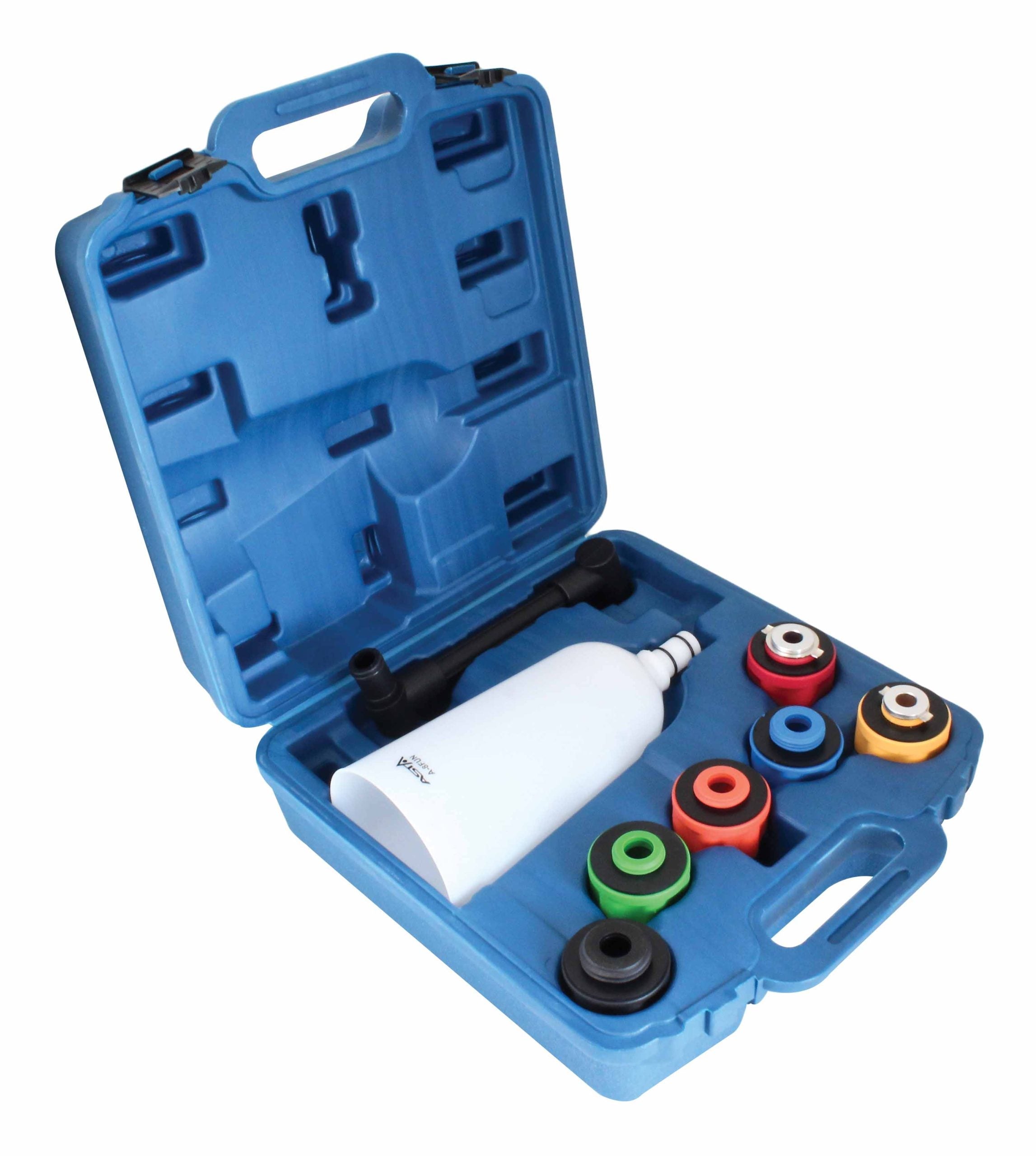 Sada lievikov s 8 špeciálnymi adaptérmi na výmenu oleja