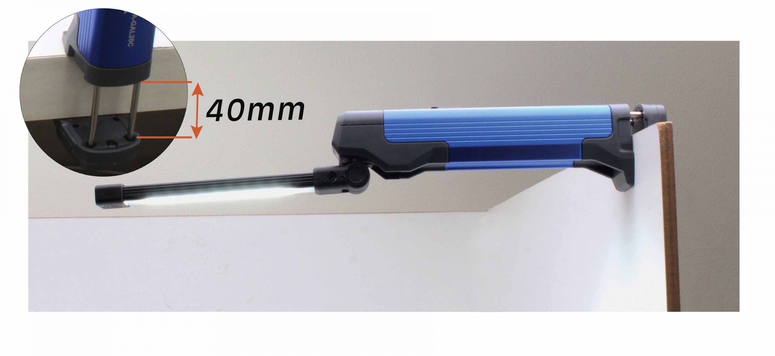 LED COB lampa s akumulátorom, 400lm Asta