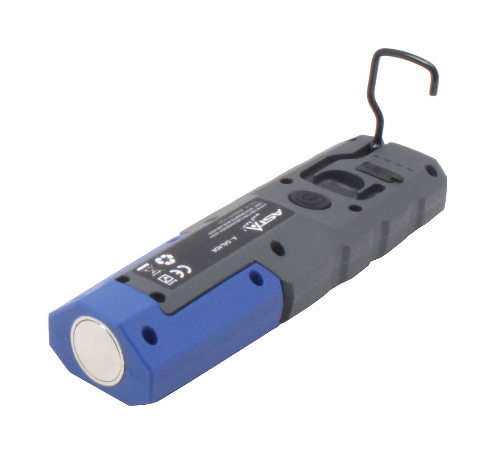 LED COB lampa s akumulátorom, 600lm Asta