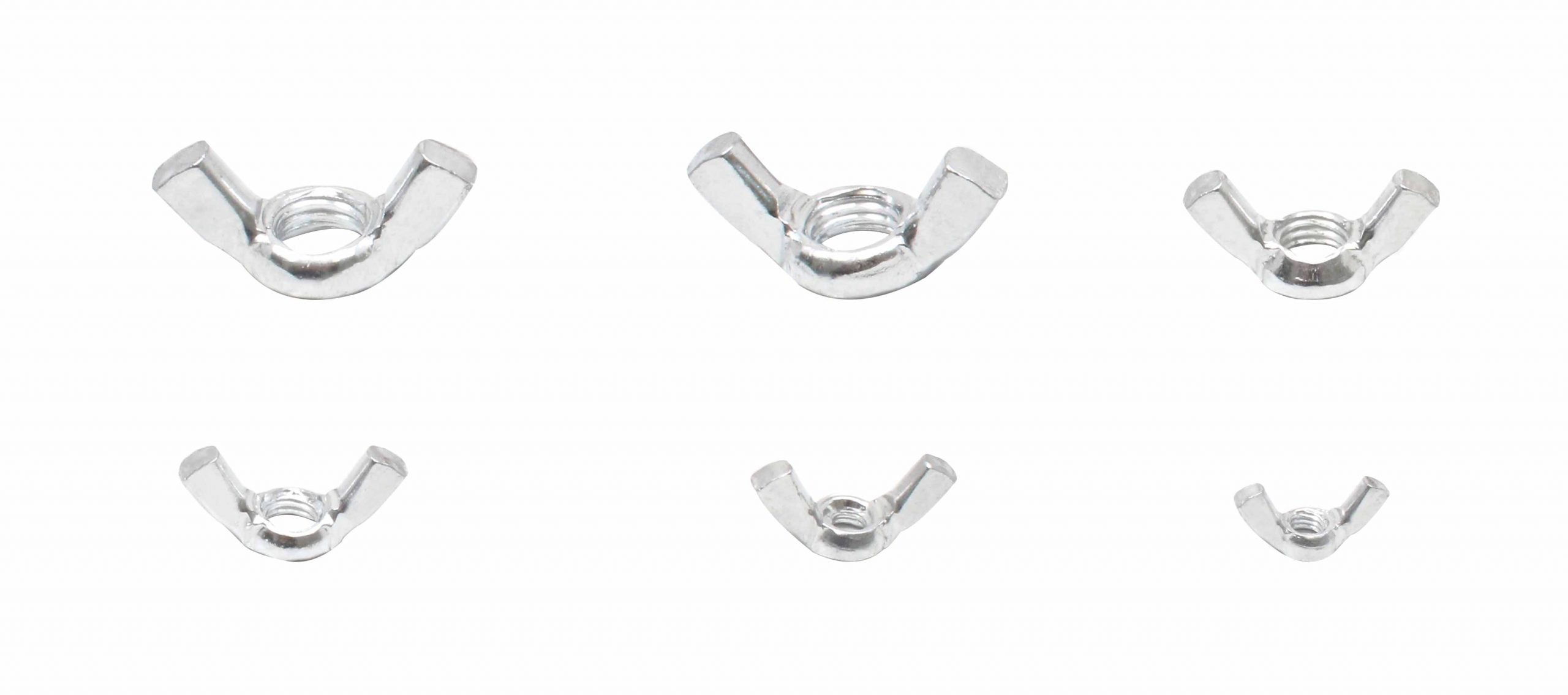 Sada motýľových matíc 150 kusov m4–m10