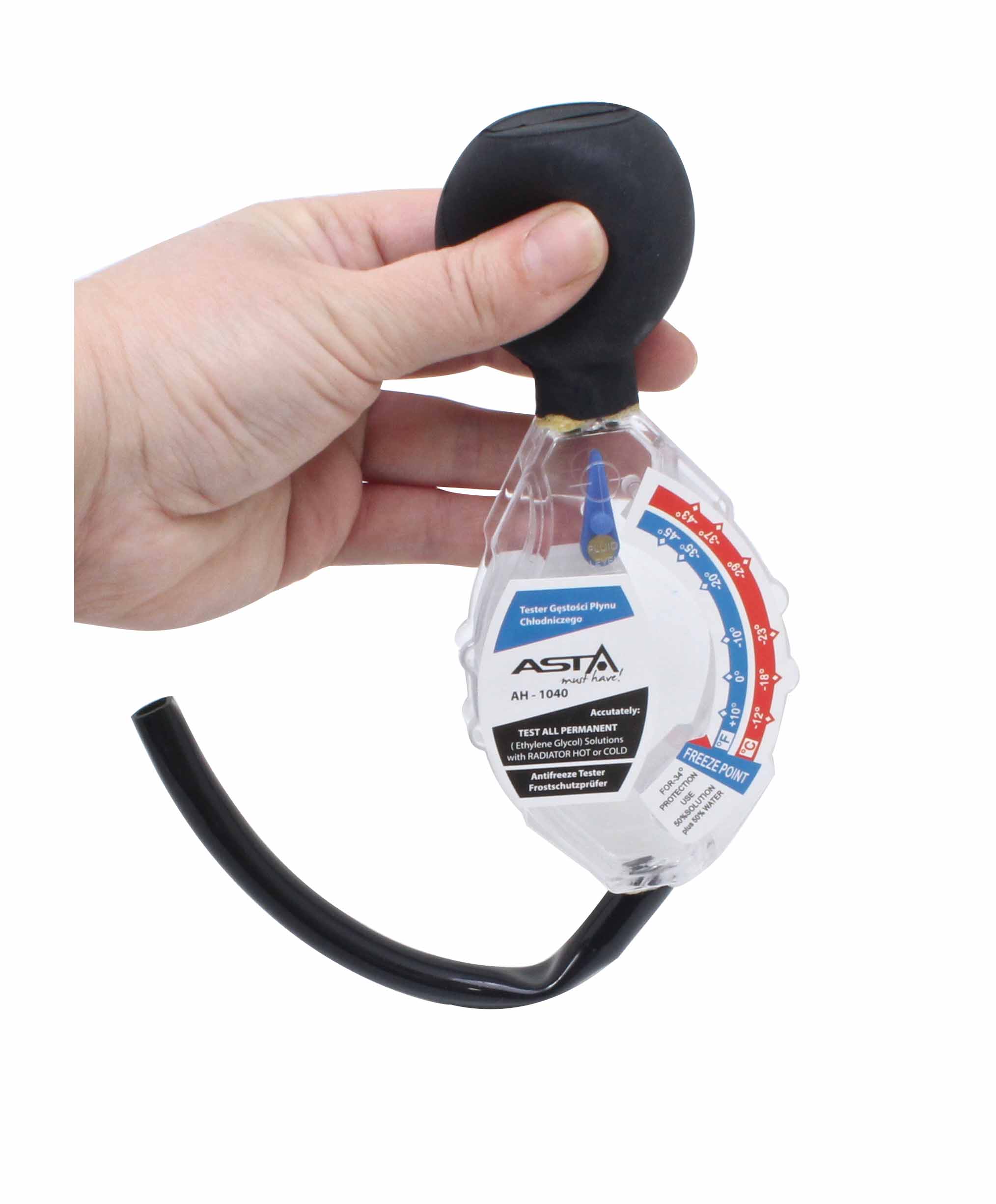 Tester na kontrolu nemrznúcej zmesi v aute