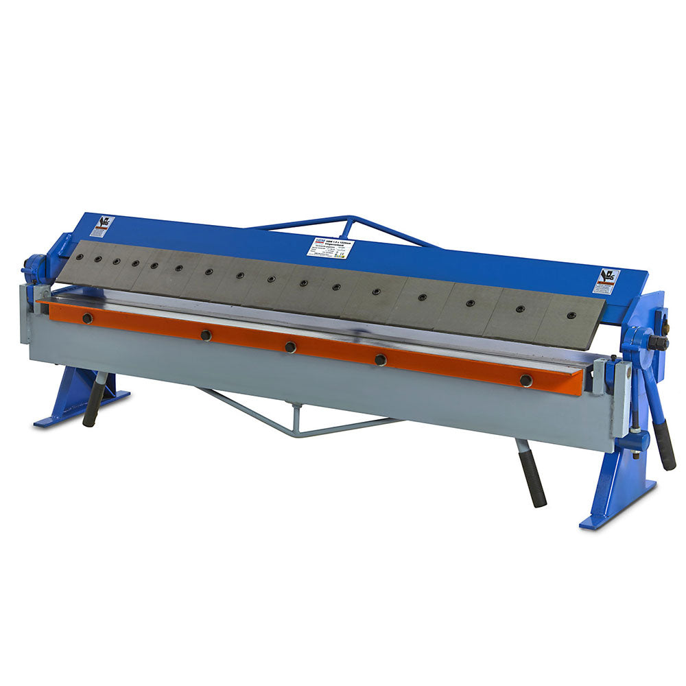 Sekčný ručný ohýbač 1220 mm – profesionálny stroj na ohýbanie plechu, hrúbka 1.5 mm HBM machines holandsko