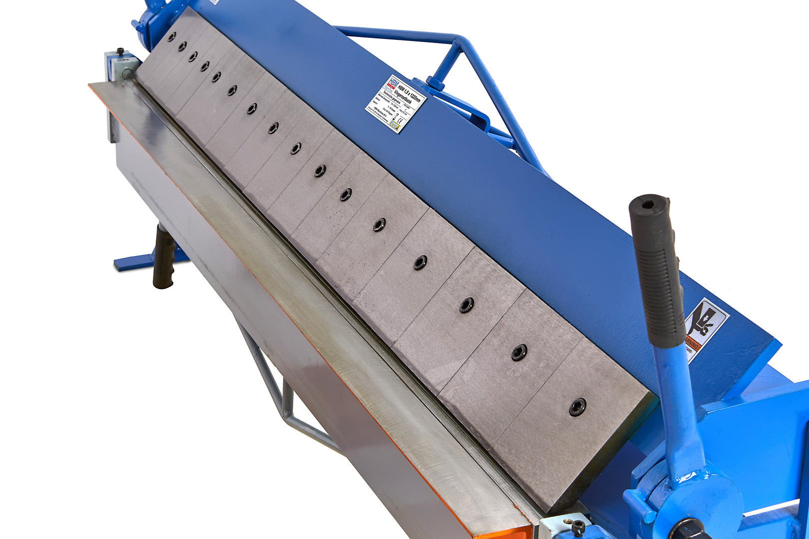 Sekčný ručný ohýbač 1220 mm – profesionálny stroj na ohýbanie plechu, hrúbka 1.5 mm HBM machines holandsko