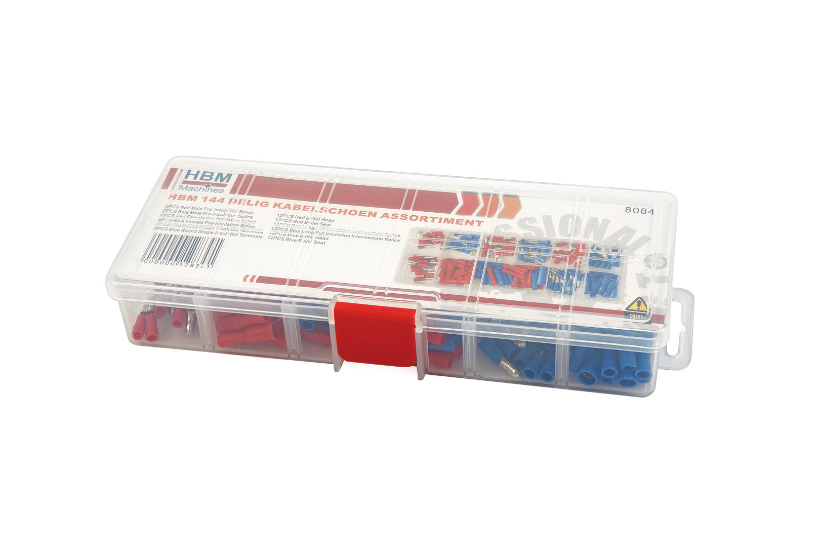 Sada izolovaných elektrických koncoviek 12 veľkostí 144 kusov hbm machines holandsko