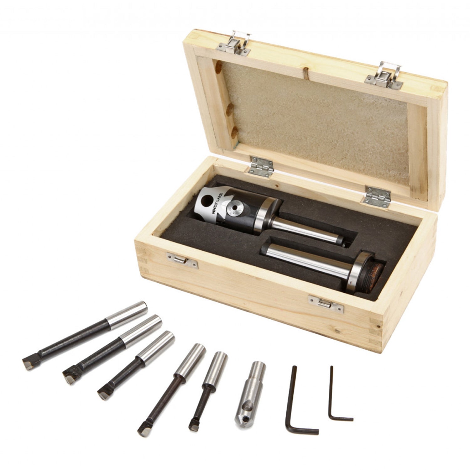 Sada 5 vyvrtávacích nožov s hlavou 50 mm s tŕňom MC2 MC3 pre sústruh HBM