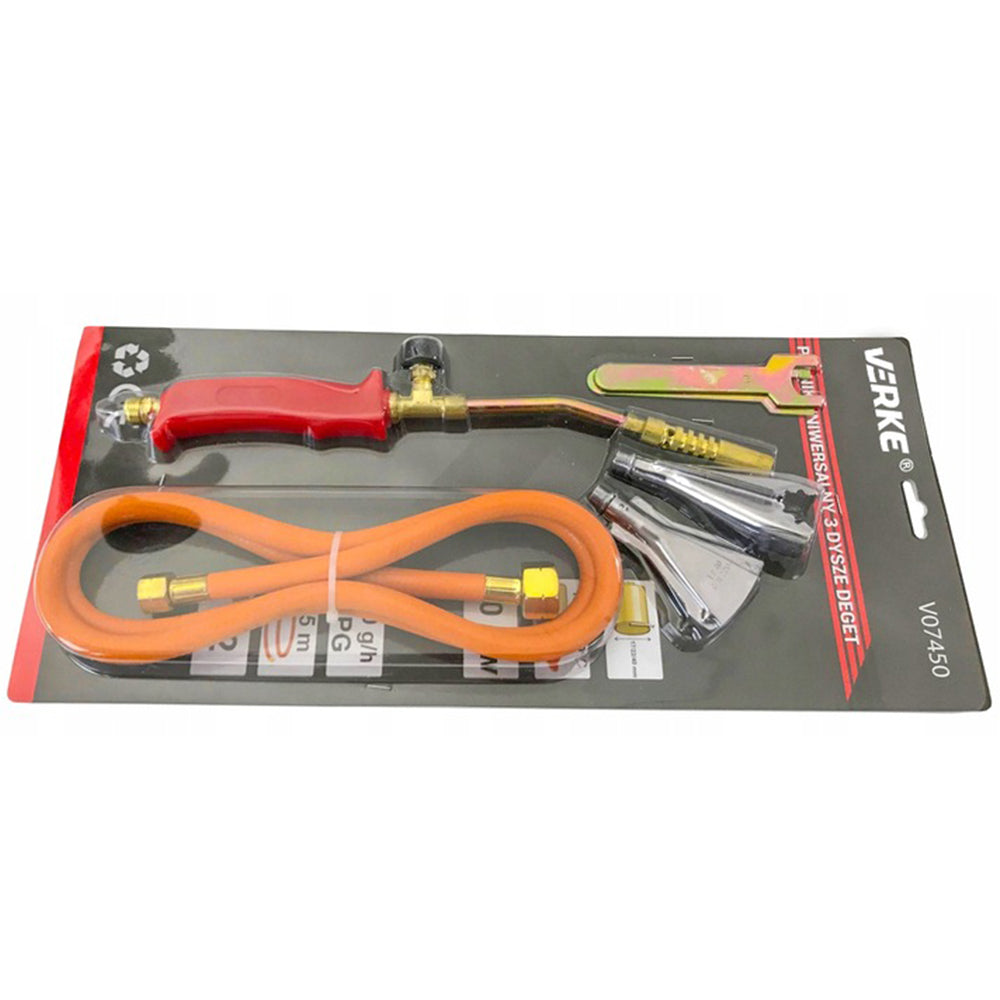 Plynový horák s 3 koncovkami