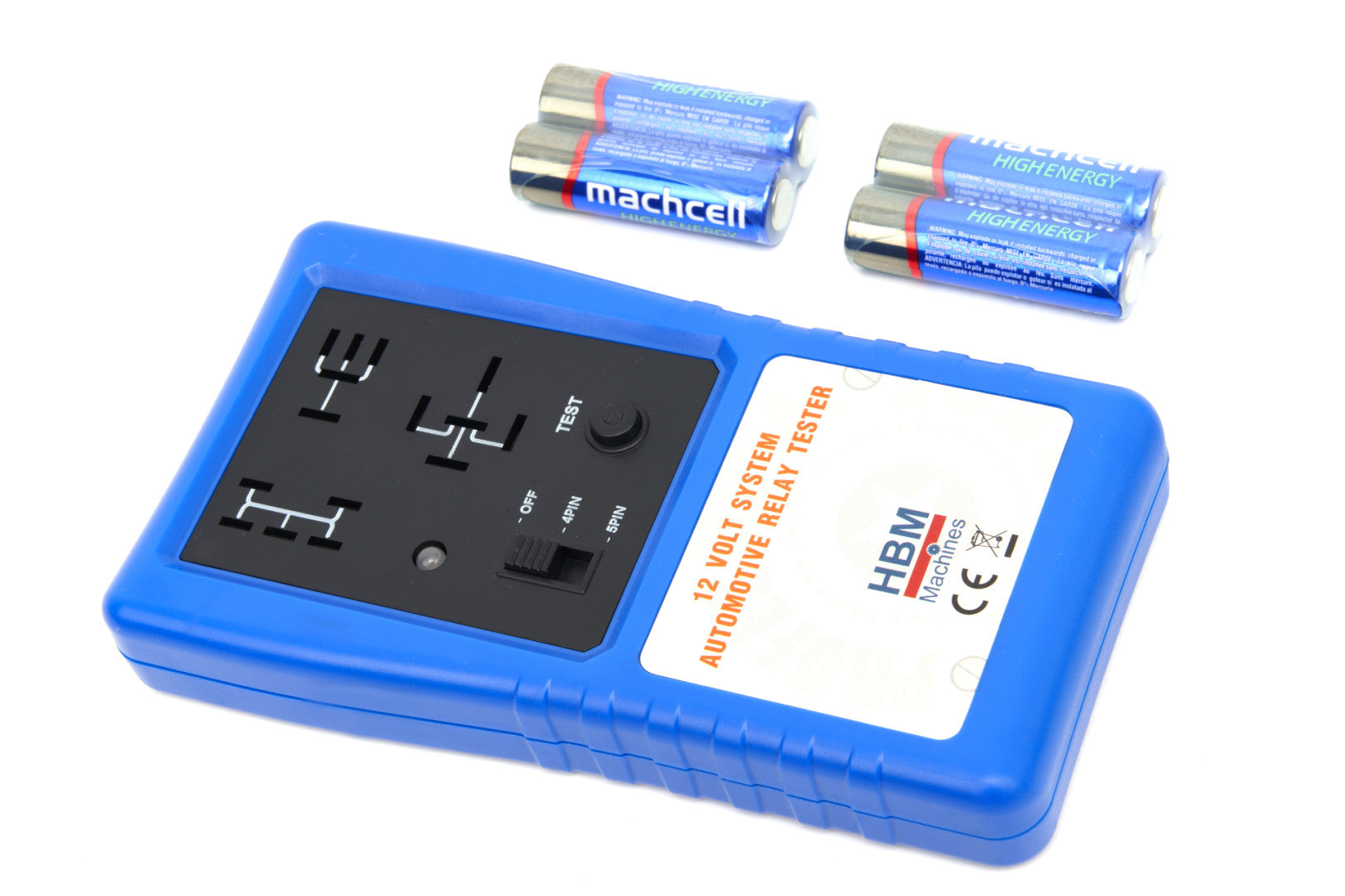 Univerzálny tester relé s batériami 12 v hbm