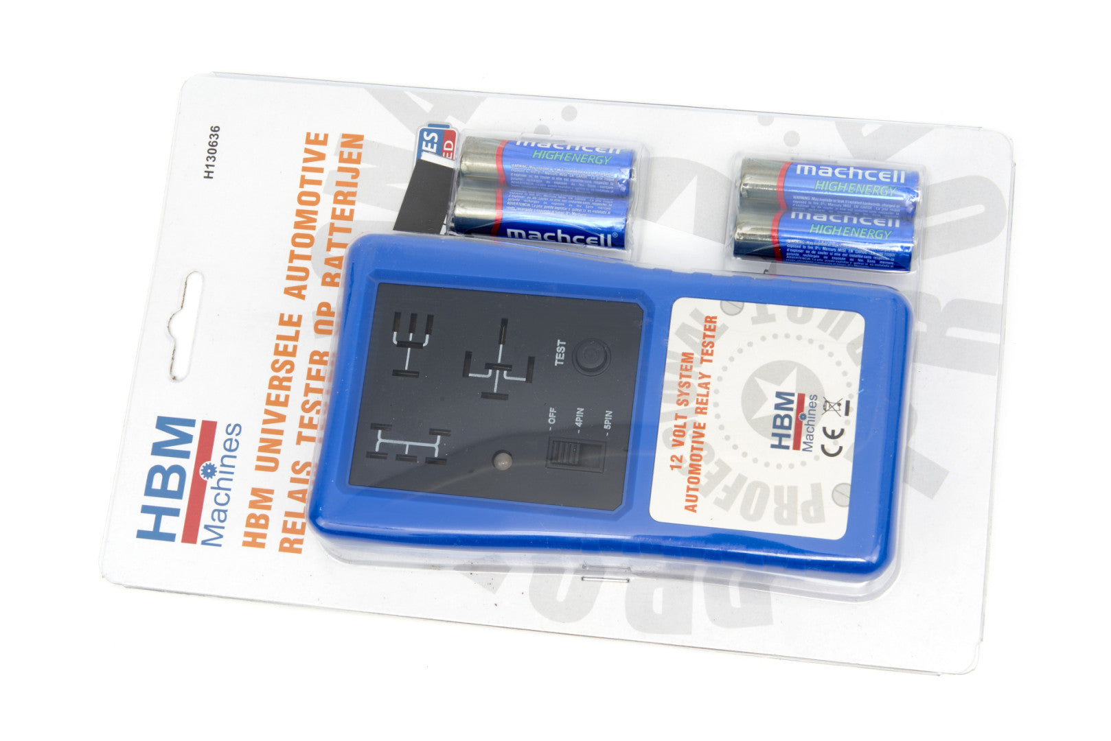 Univerzálny tester relé s batériami 12 v hbm