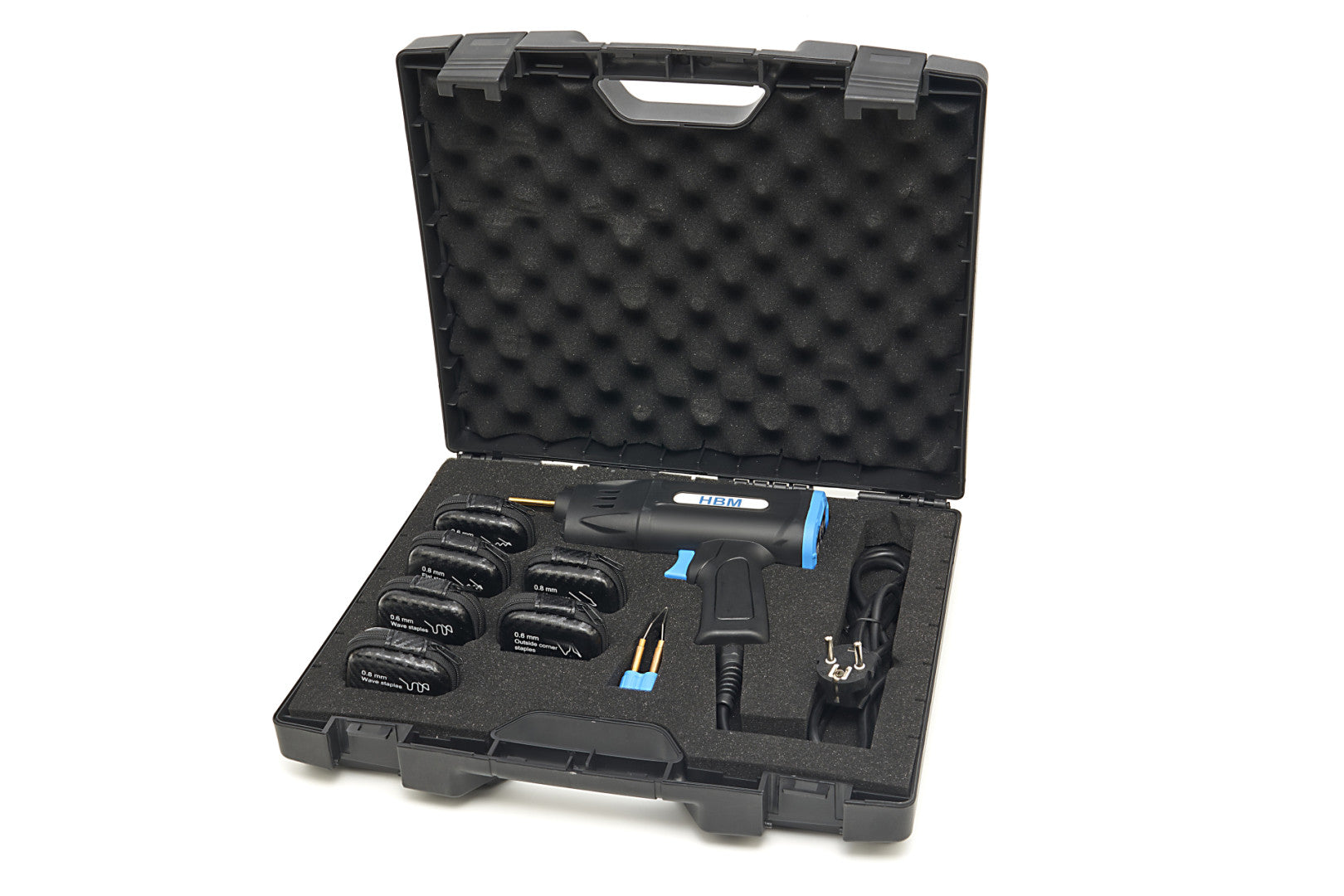 Lepiaca pištoľ na opravu plastov s príslušenstvom HBM 75W