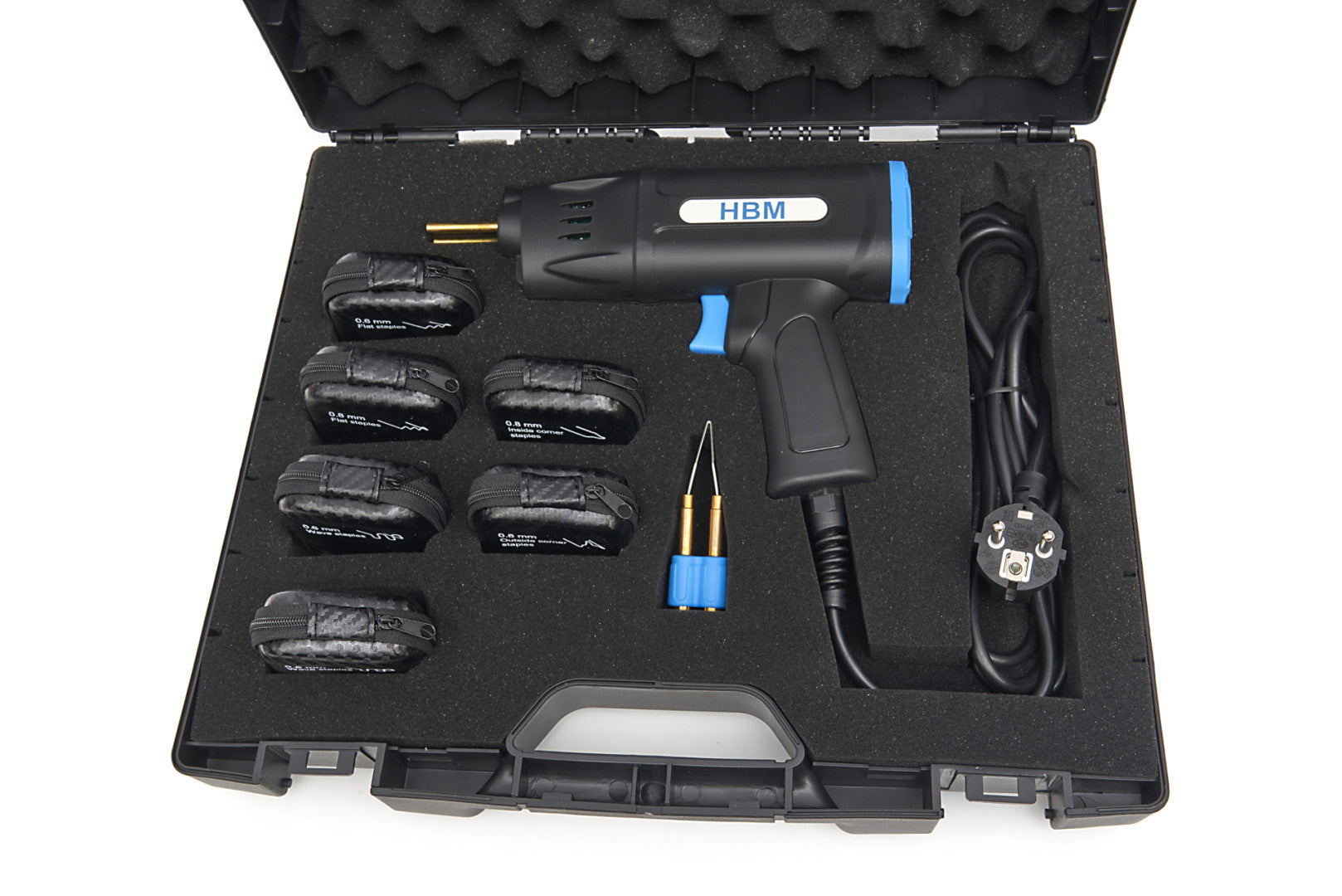 Lepiaca pištoľ na opravu plastov s príslušenstvom HBM 75W