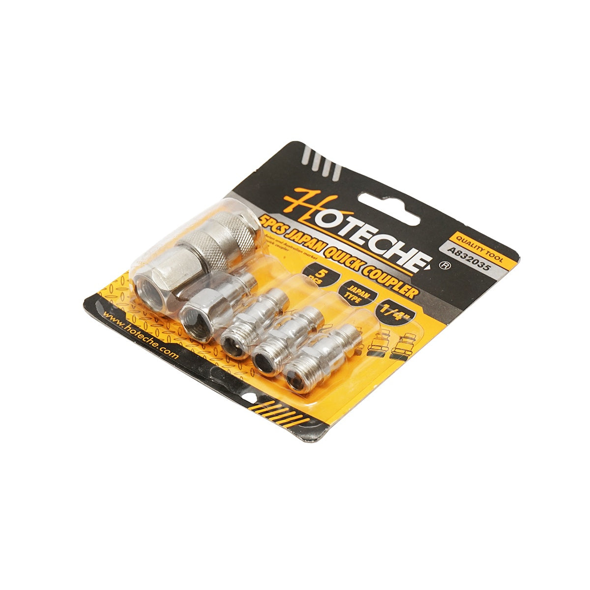 Sada rýchlospojok na vzduchové hadice a pneumatické náradie 5 kusov