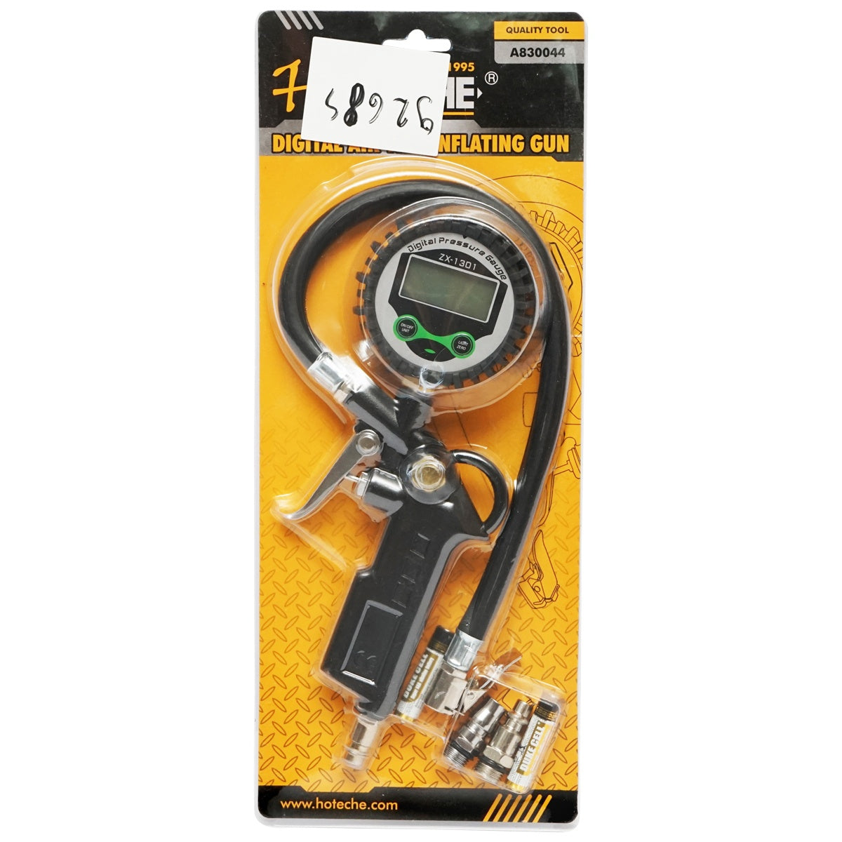 Pištoľ na hustenie pneumatík s digitálnym manometrom