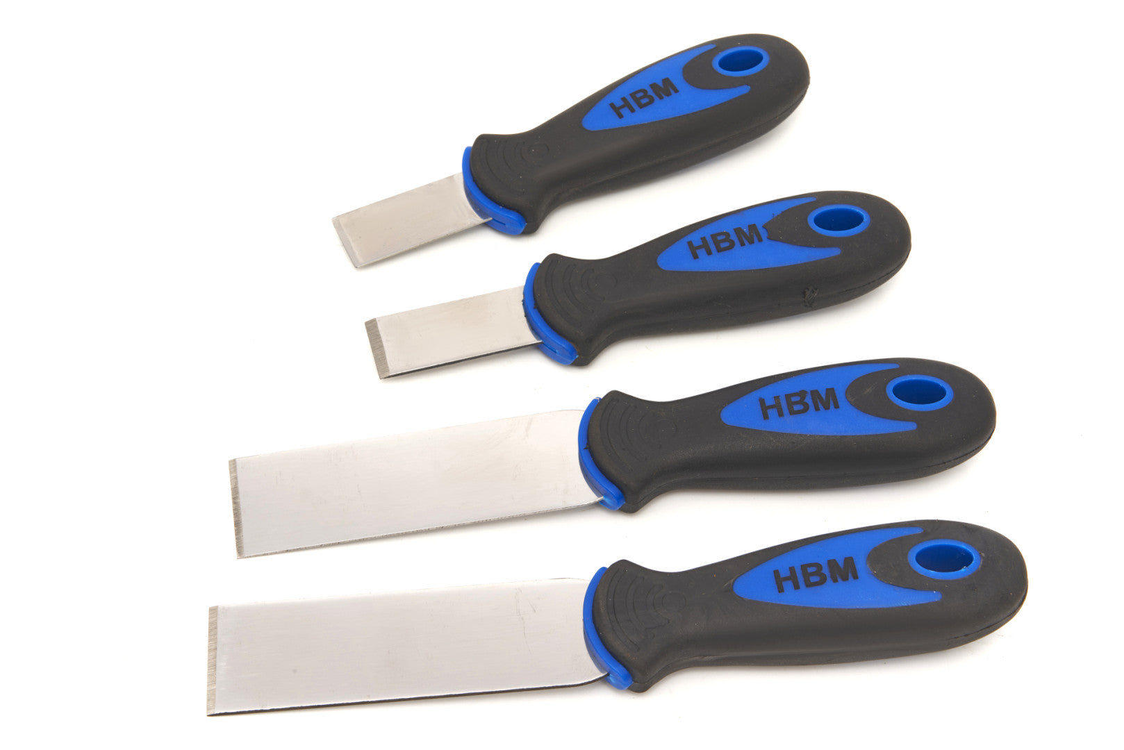 Súprava nerezových škrabiek/spachtlí 4 kusy hbm