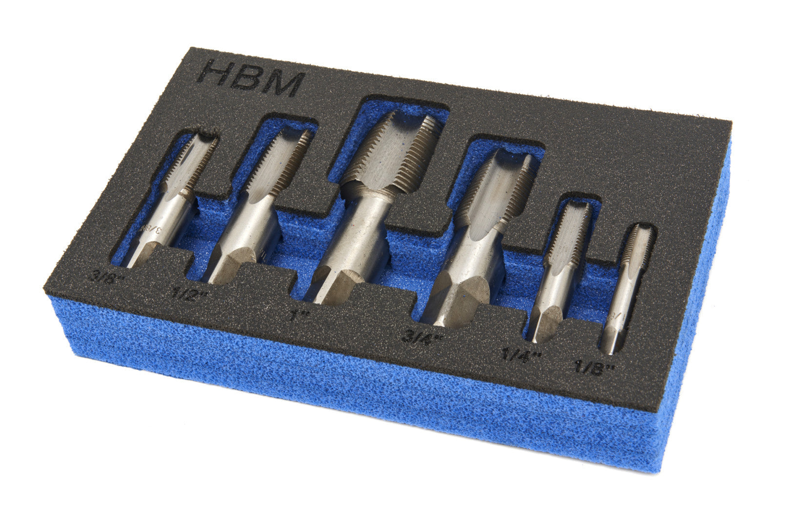 Sada závitníkov na rezanie vnútorných závitov 6ks HBM