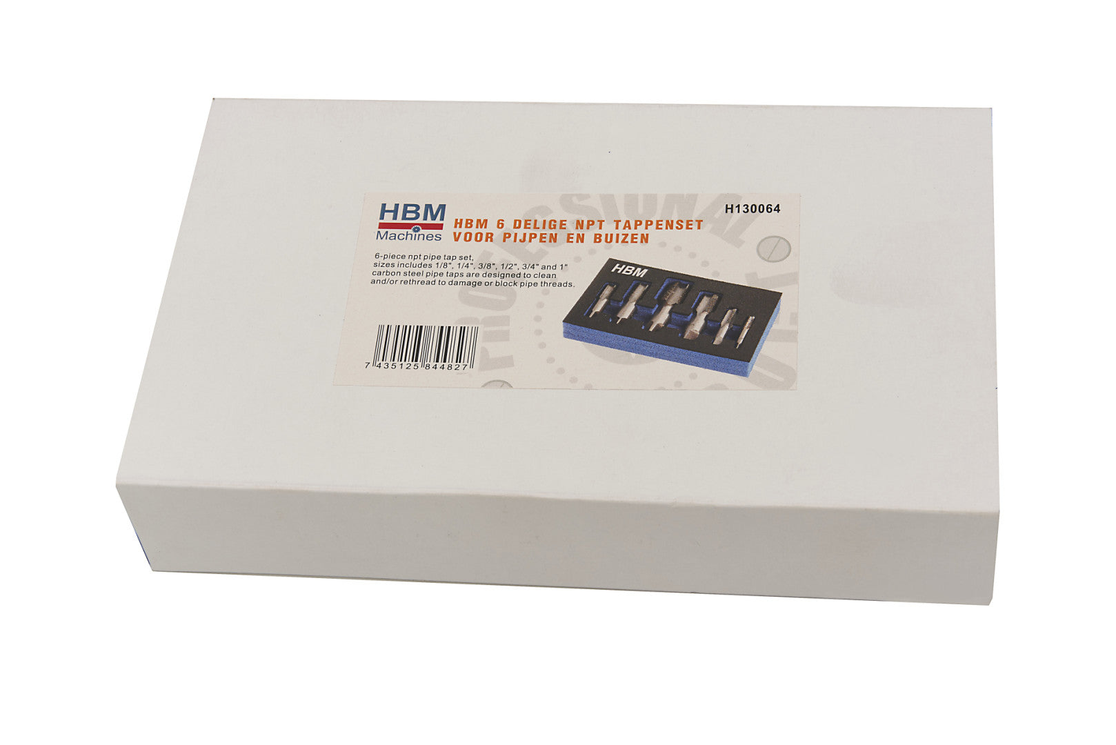 Sada závitníkov na rezanie vnútorných závitov 6ks HBM