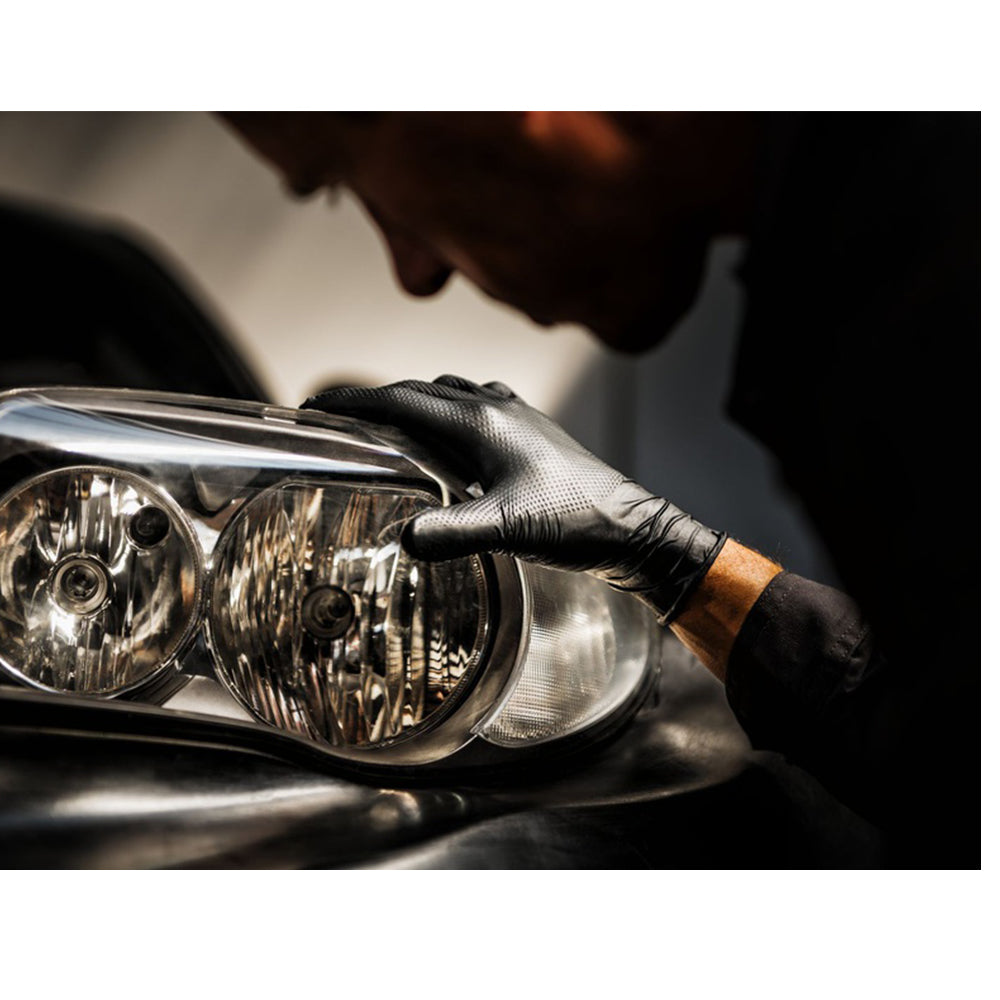 Prémiové nitrilové rukavice Mercator Gogrip čierne, veľkosť L, 50ks