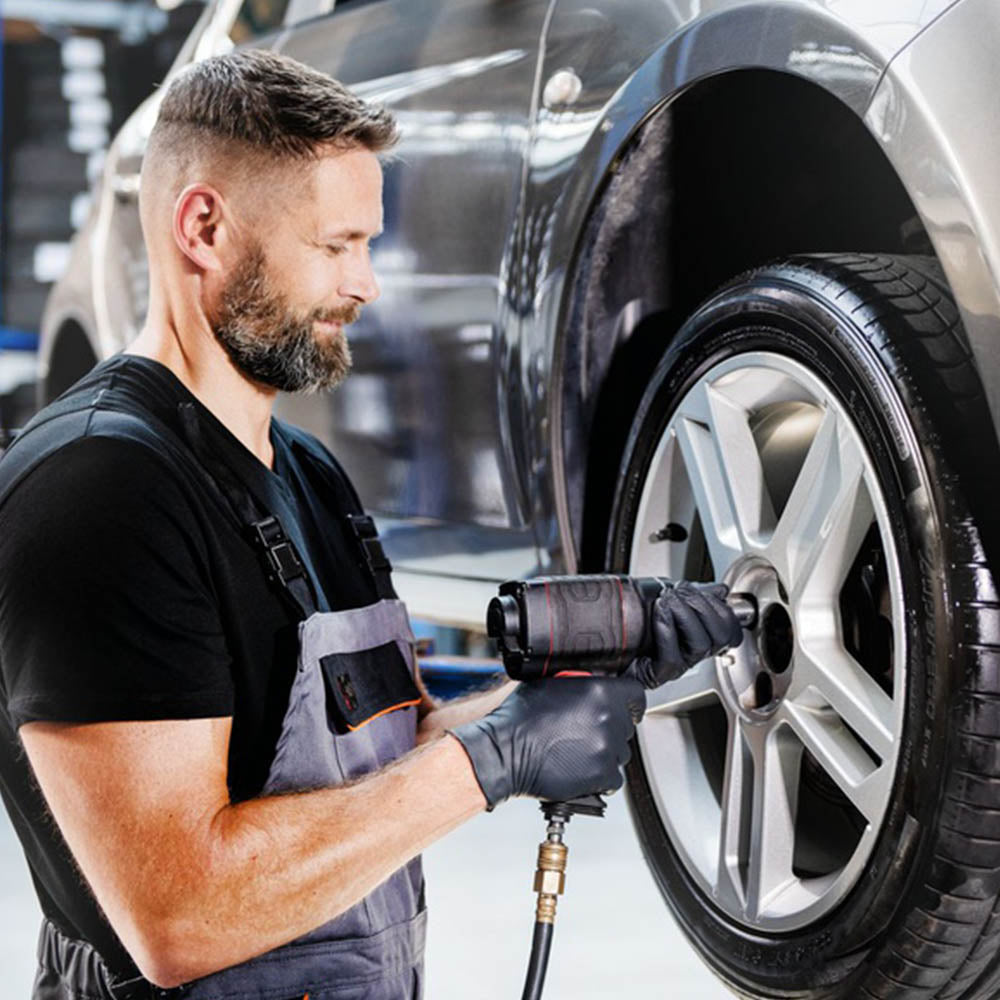 Prémiové nitrilové rukavice Mercator Gogrip čierne pre mechanikov, veľkosť XL, 50ks