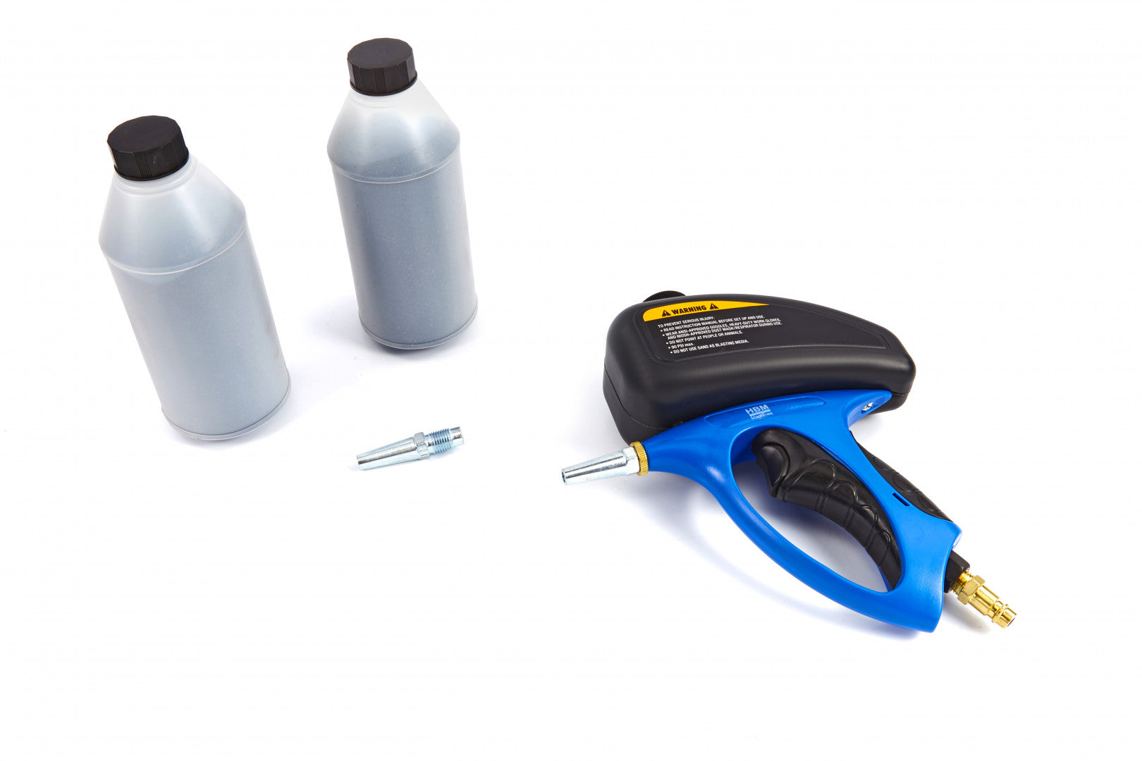 Pieskovacia pištoľ s hornou nádržkou hbm