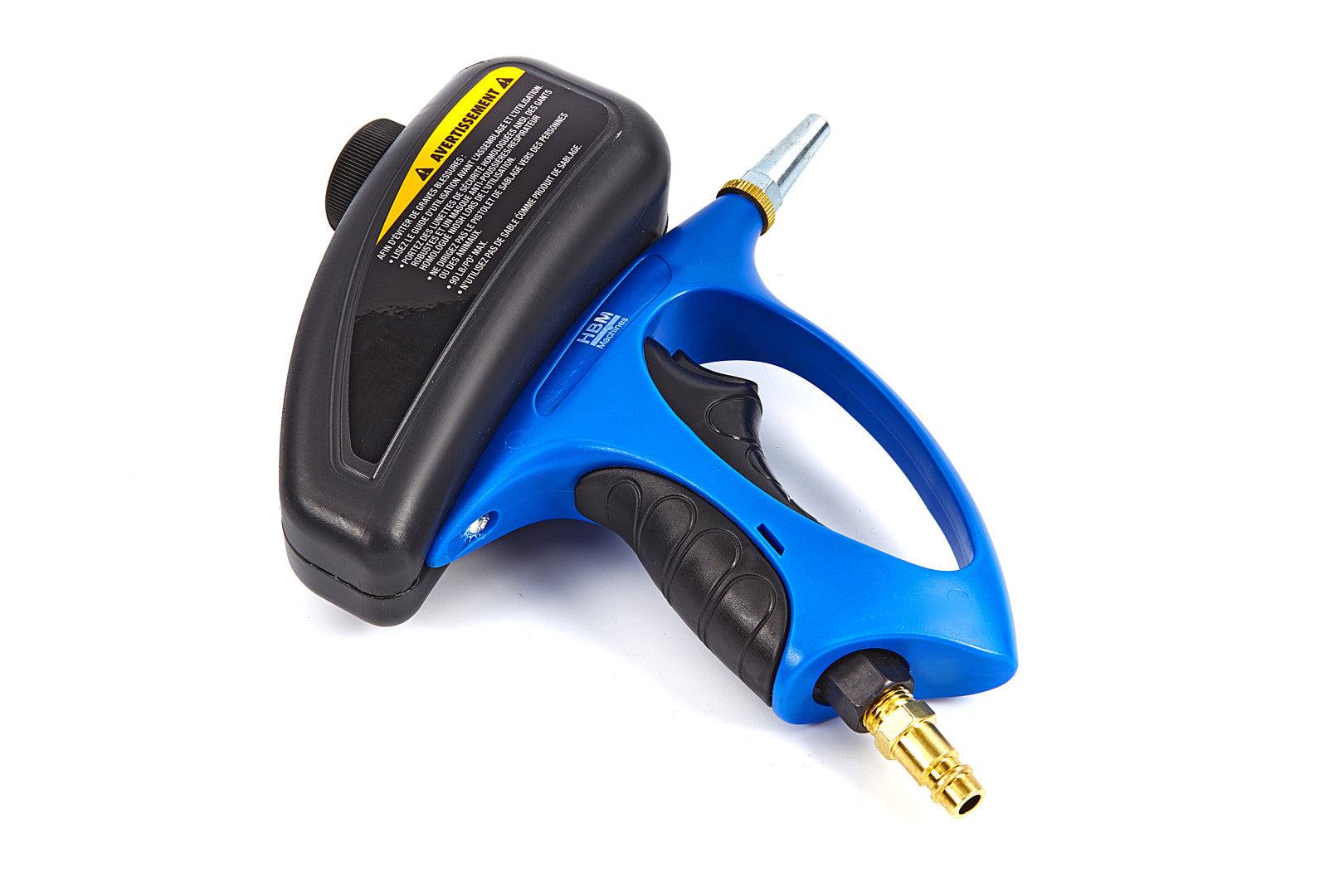 Pieskovacia pištoľ s hornou nádržkou hbm