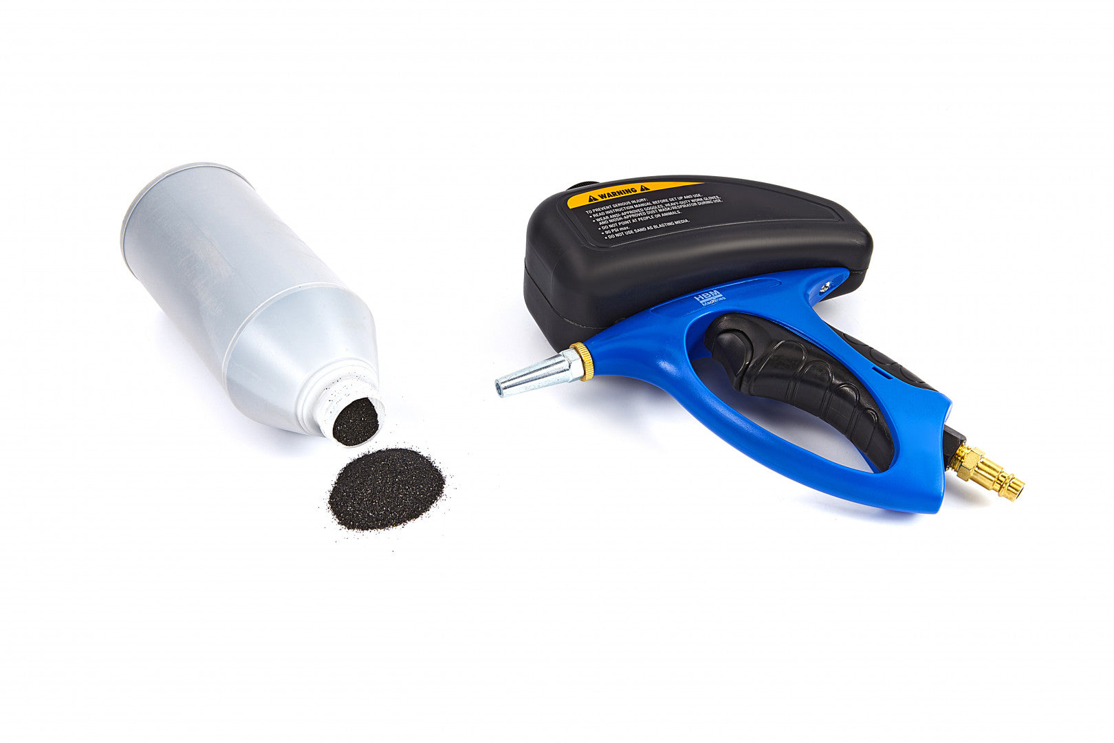 Pieskovacia pištoľ s hornou nádržkou hbm