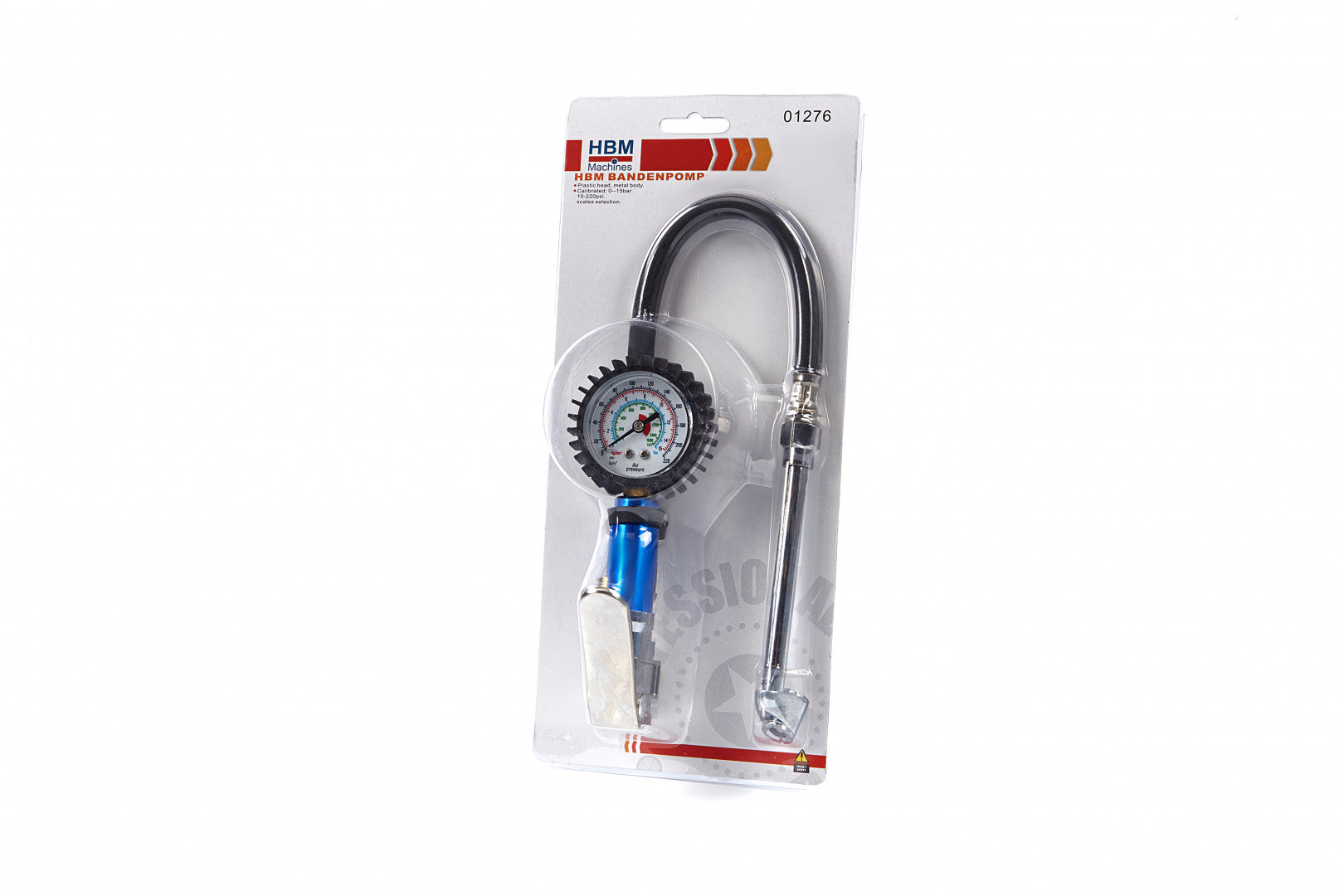 Pištoľ na hustenie pneumatík s manometrom 0 - 15 bar 0 - 220 PSI