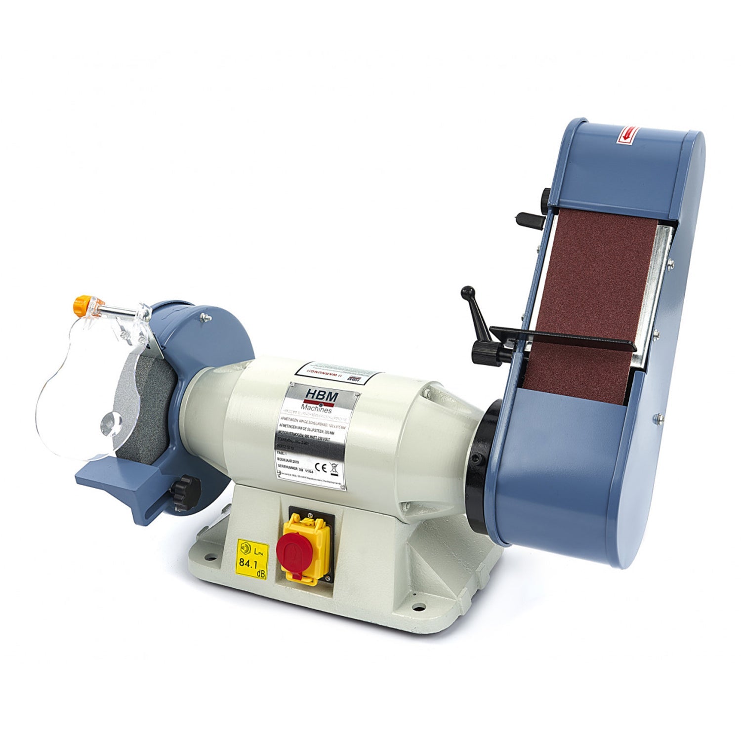 Stolová brúska s pásovou brúsnou jednotkou 200 mm, 900 W