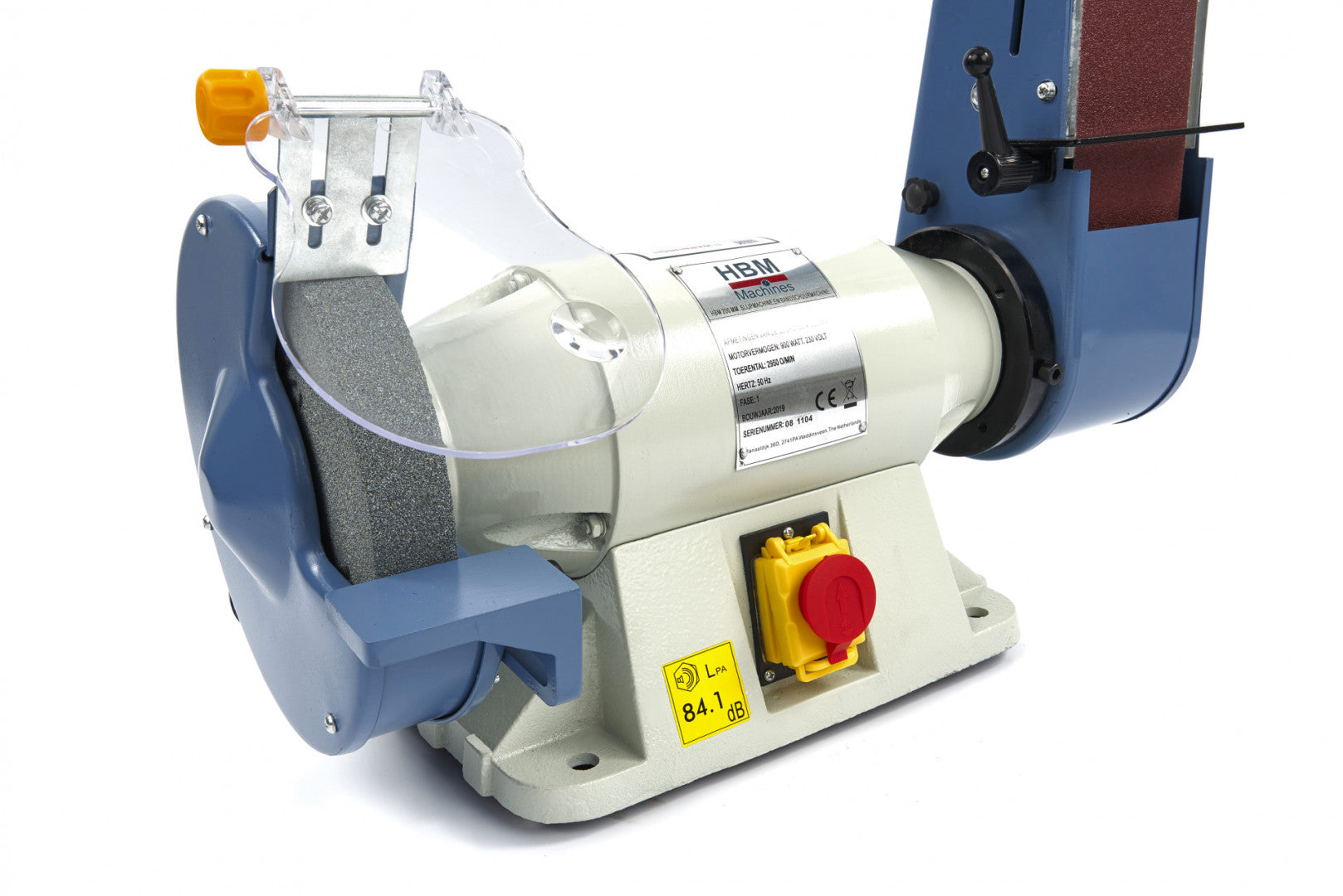 Stolová brúska s pásovou brúsnou jednotkou 200 mm, 900 W