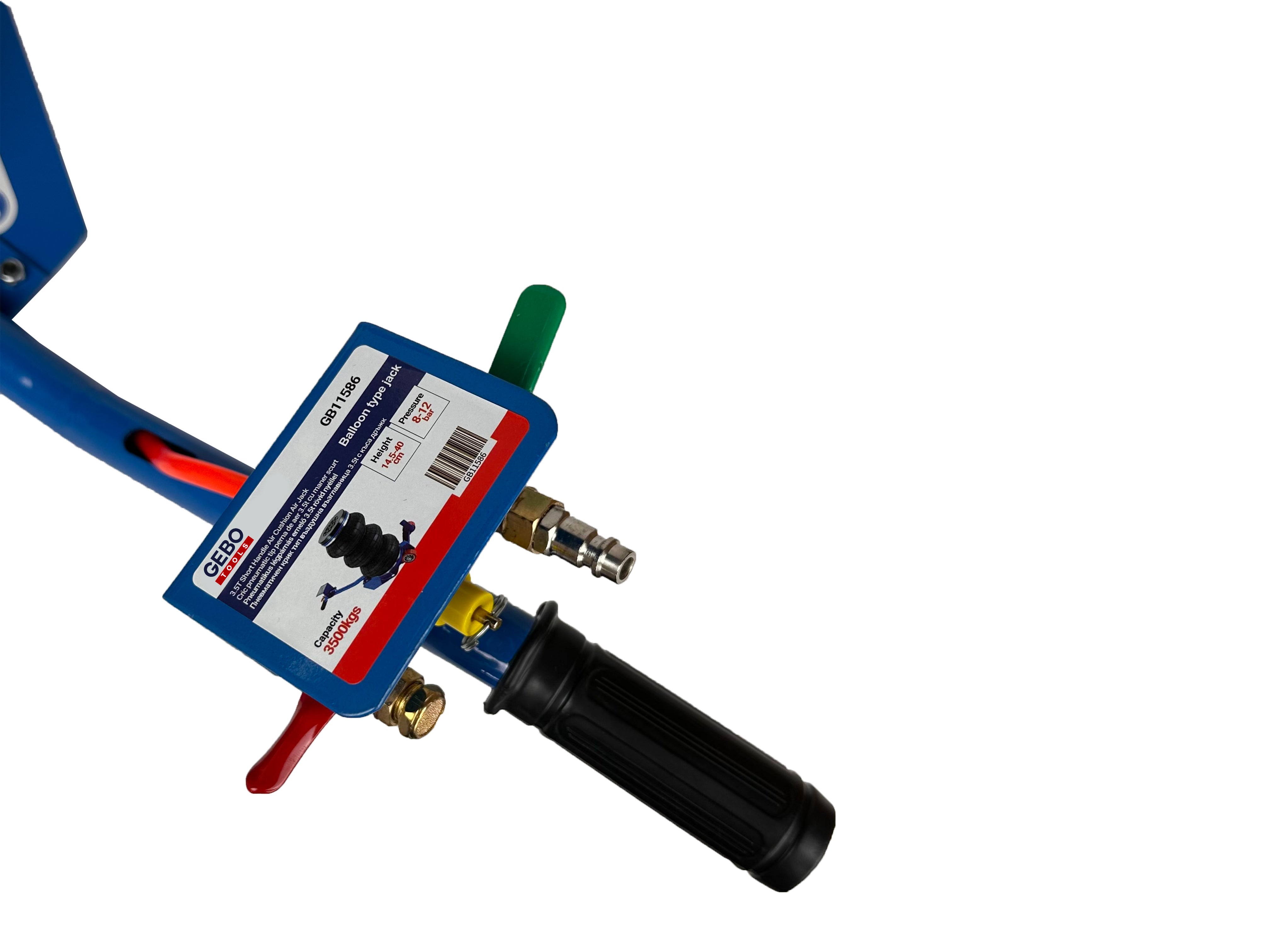 Pneumatický vankúšový zdvihák 3,5t s krátkou rukoväťou Gebo Tools