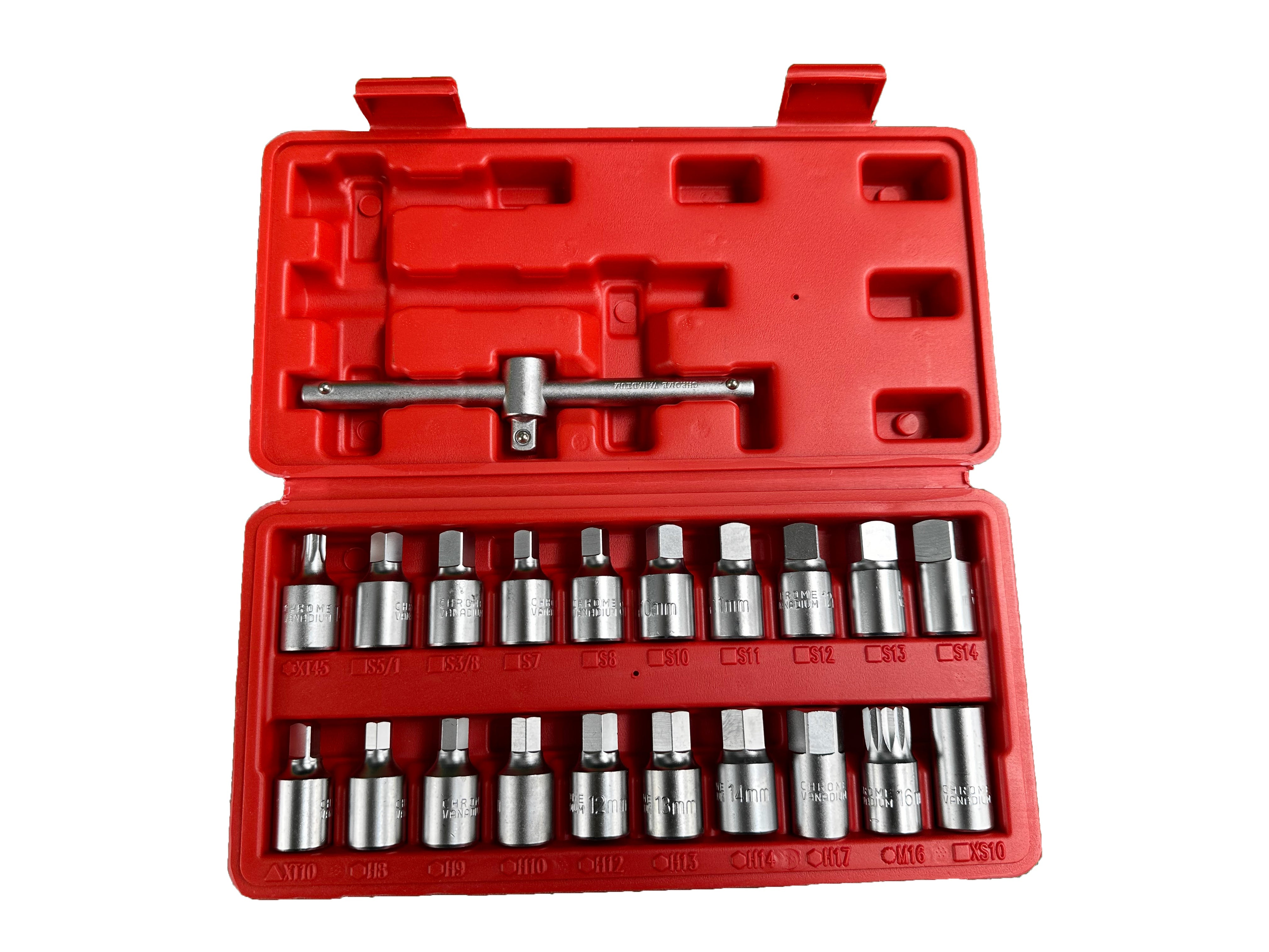 Sada kľúčov - nadstavcov na zátky olejových vaní 21ks Gebo Tools