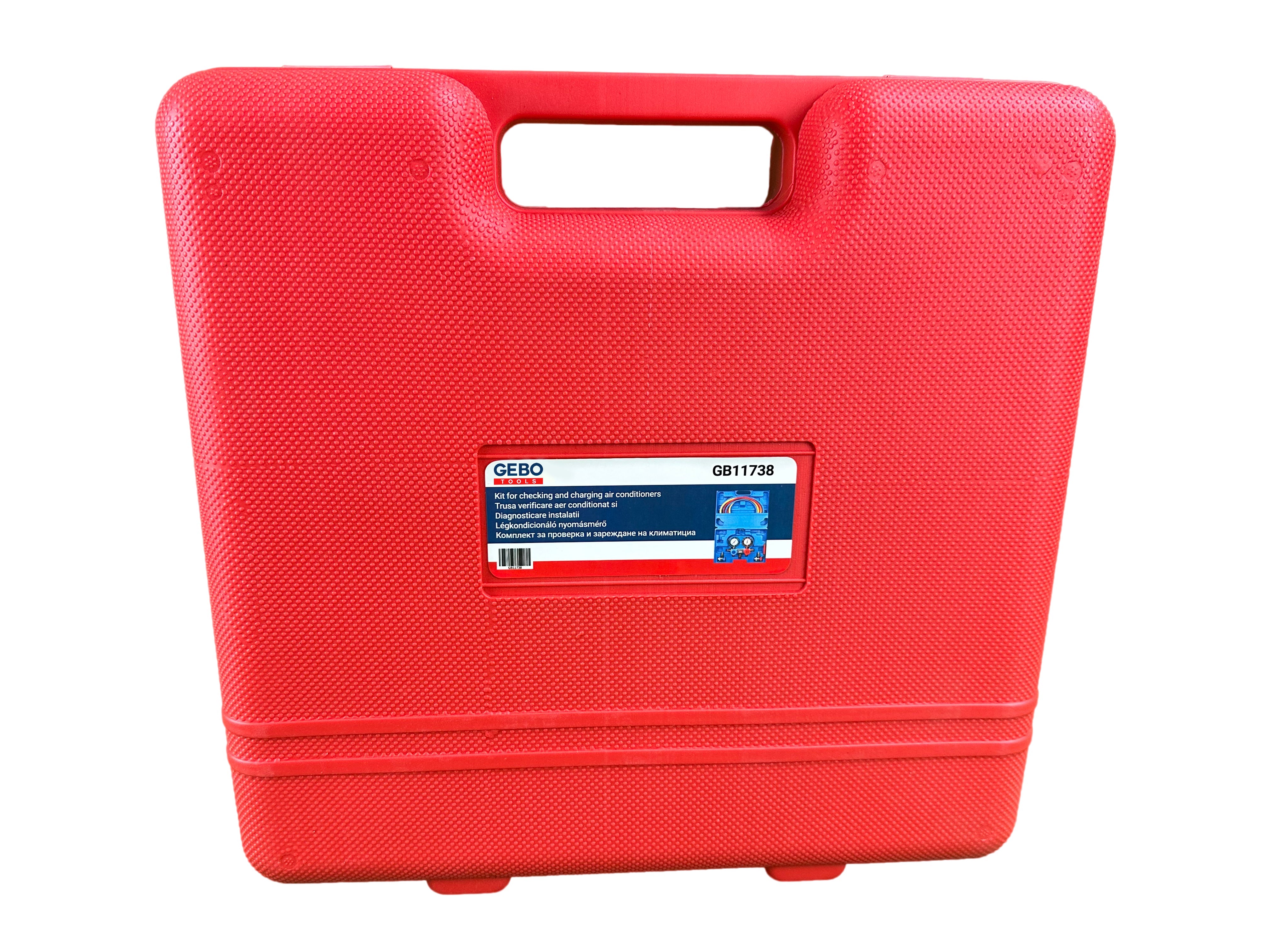Sada na kontrolu tlaku klimatizácie, plnenie a diagnostiku klimatizačných systémov Gebo Tools