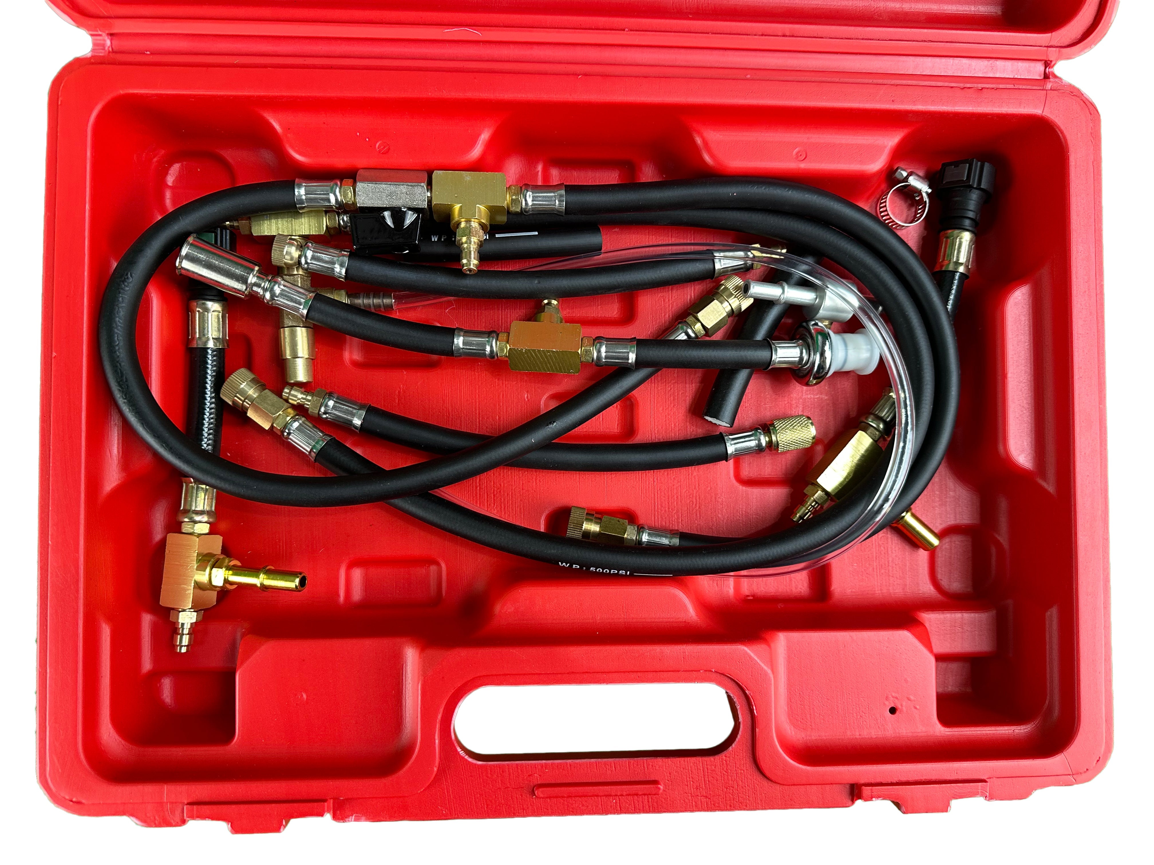 Tester tlaku paliva pre dieslové a benzínové motory Gebo Tools