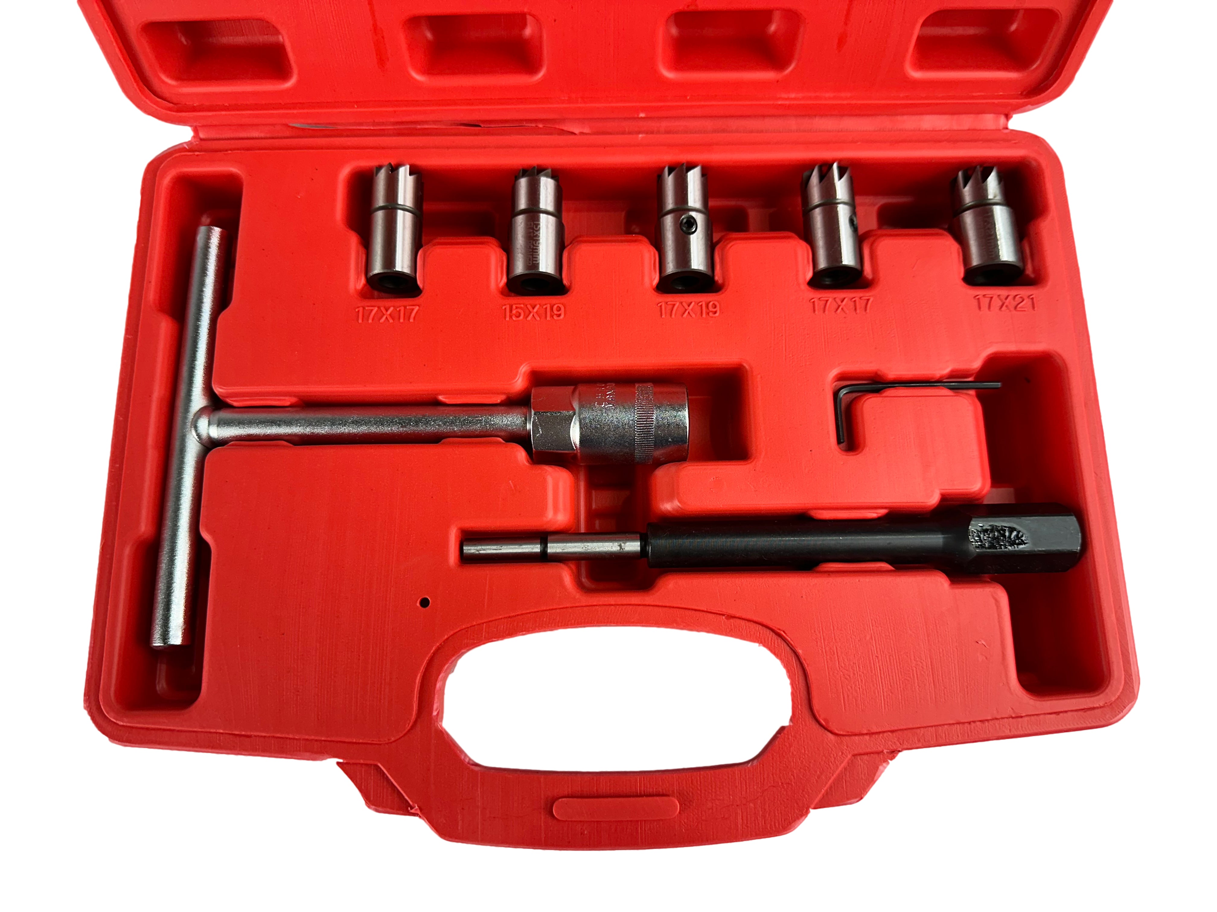 Sada fréz na čistenie sediel vstrekovačov – 7 kusov Gebo Tools