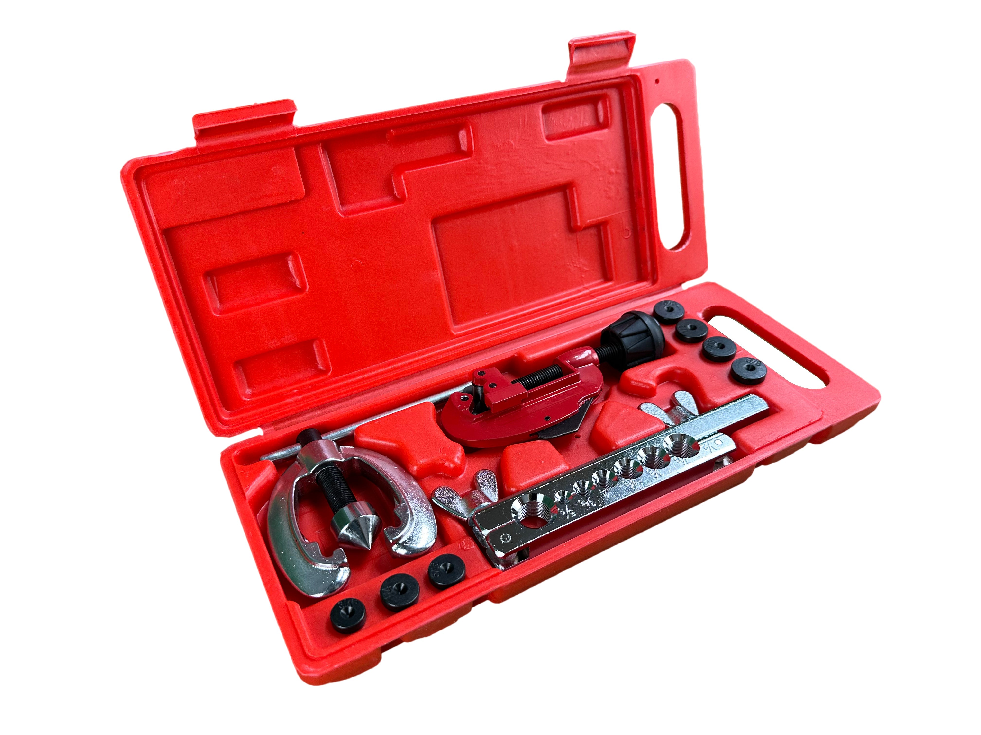 Pertlovacia sada na brzdové trubky v palcoch, s rezačkou Gebo Tools