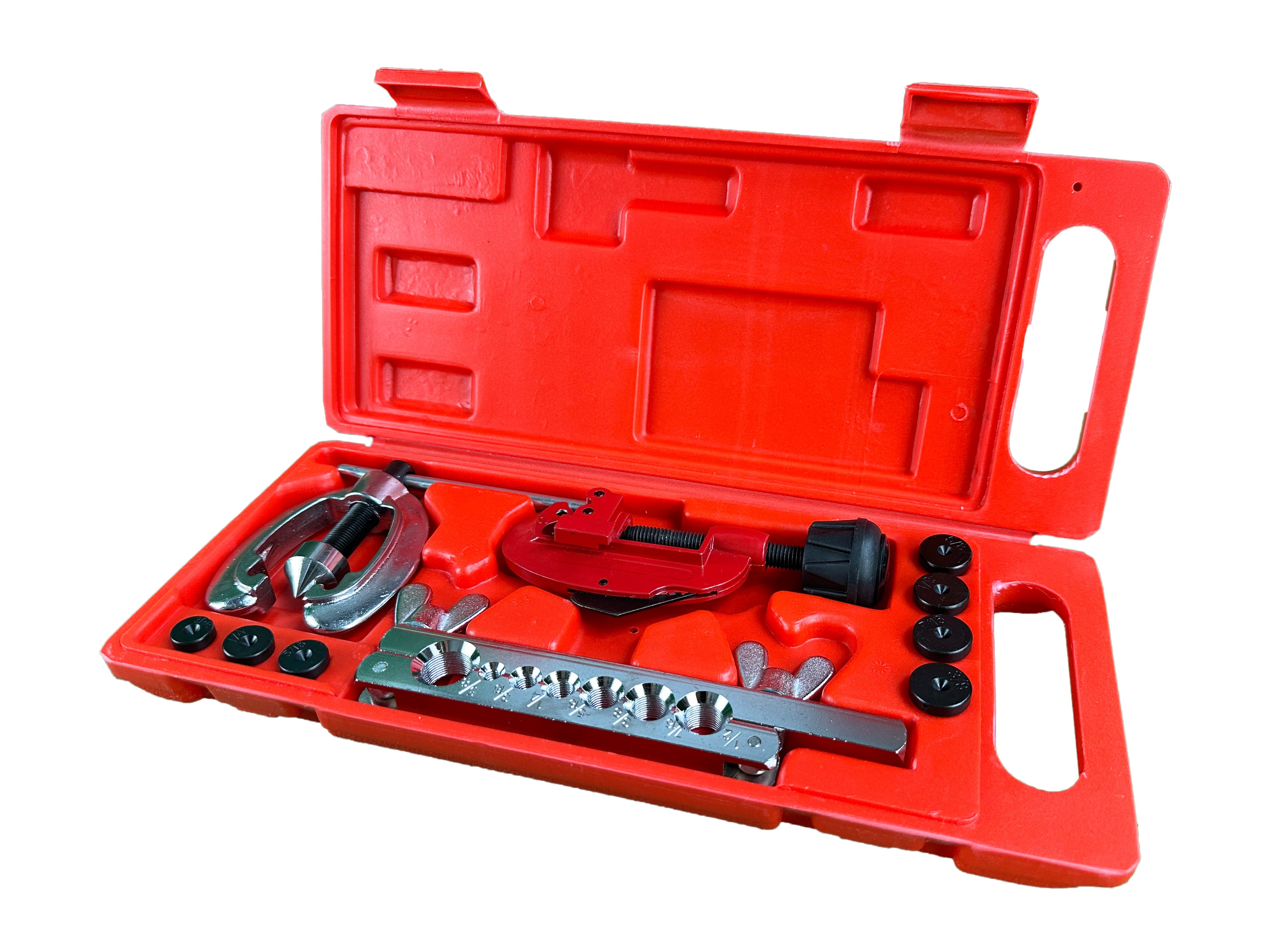 Pertlovacia sada na výrobu brzdových trubiek v palcoch, s rezačkou, Gebo Tools