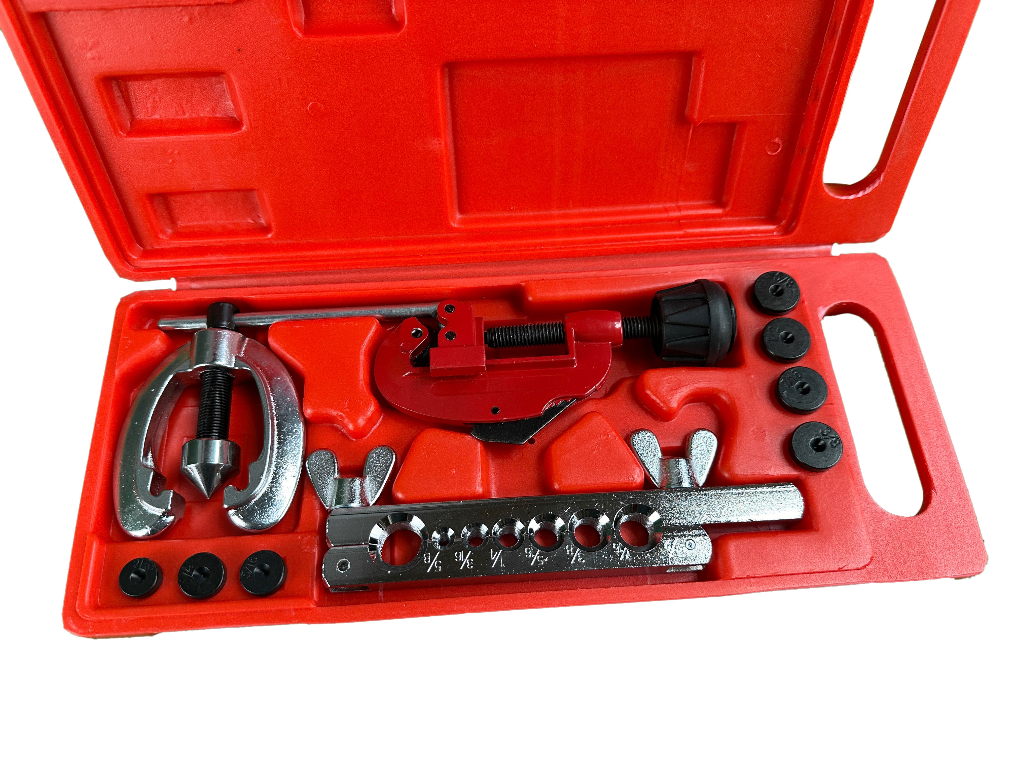 Pertlovacia sada na výrobu brzdových trubiek v palcoch, s rezačkou, Gebo Tools