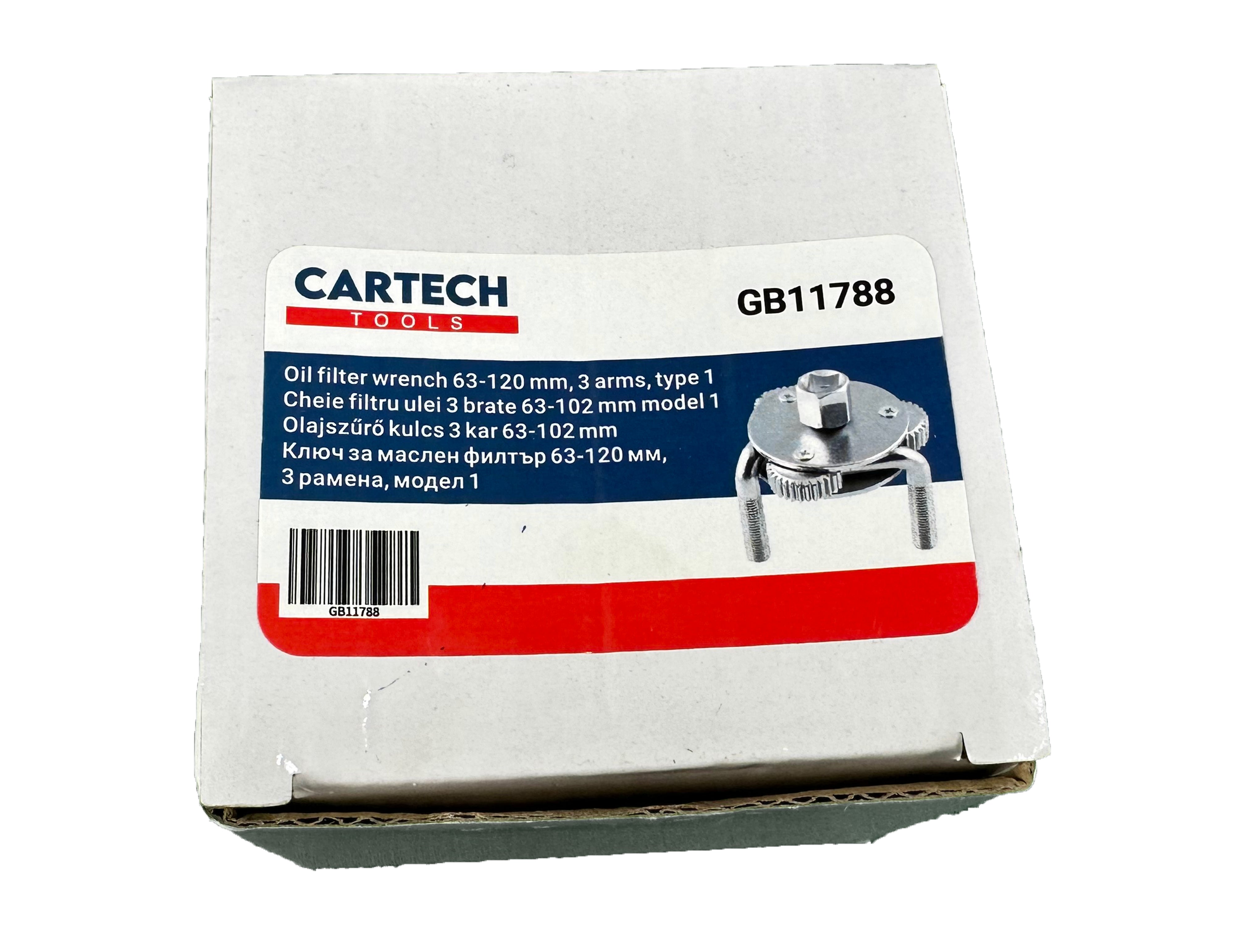 Kľúč na olejový filter, 3-ramenný 63 - 102mm model 1 Gebo Tools
