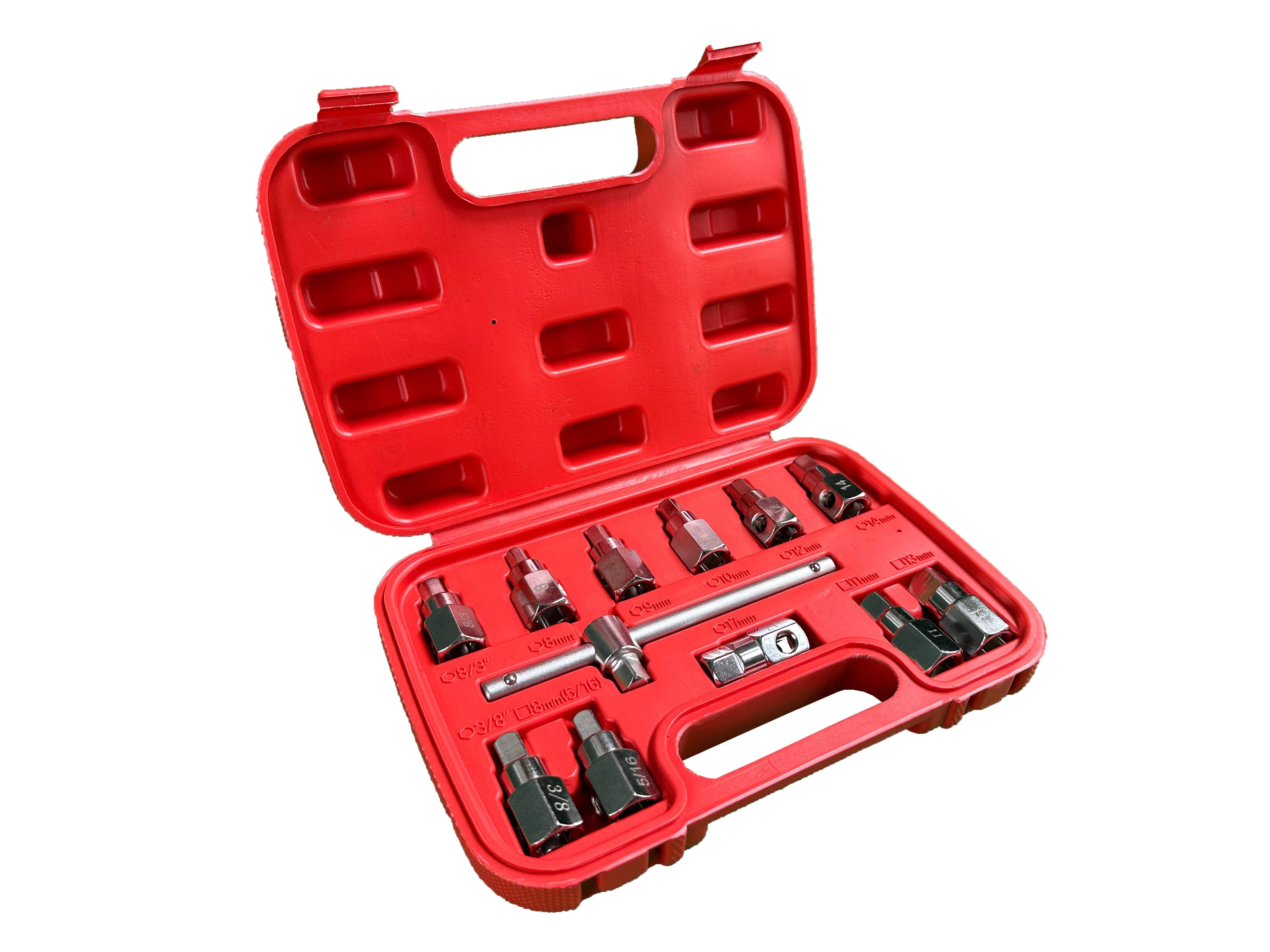 Sada kľúčov - nadstavcov na zátky olejových vaní 12ks Gebo Tools