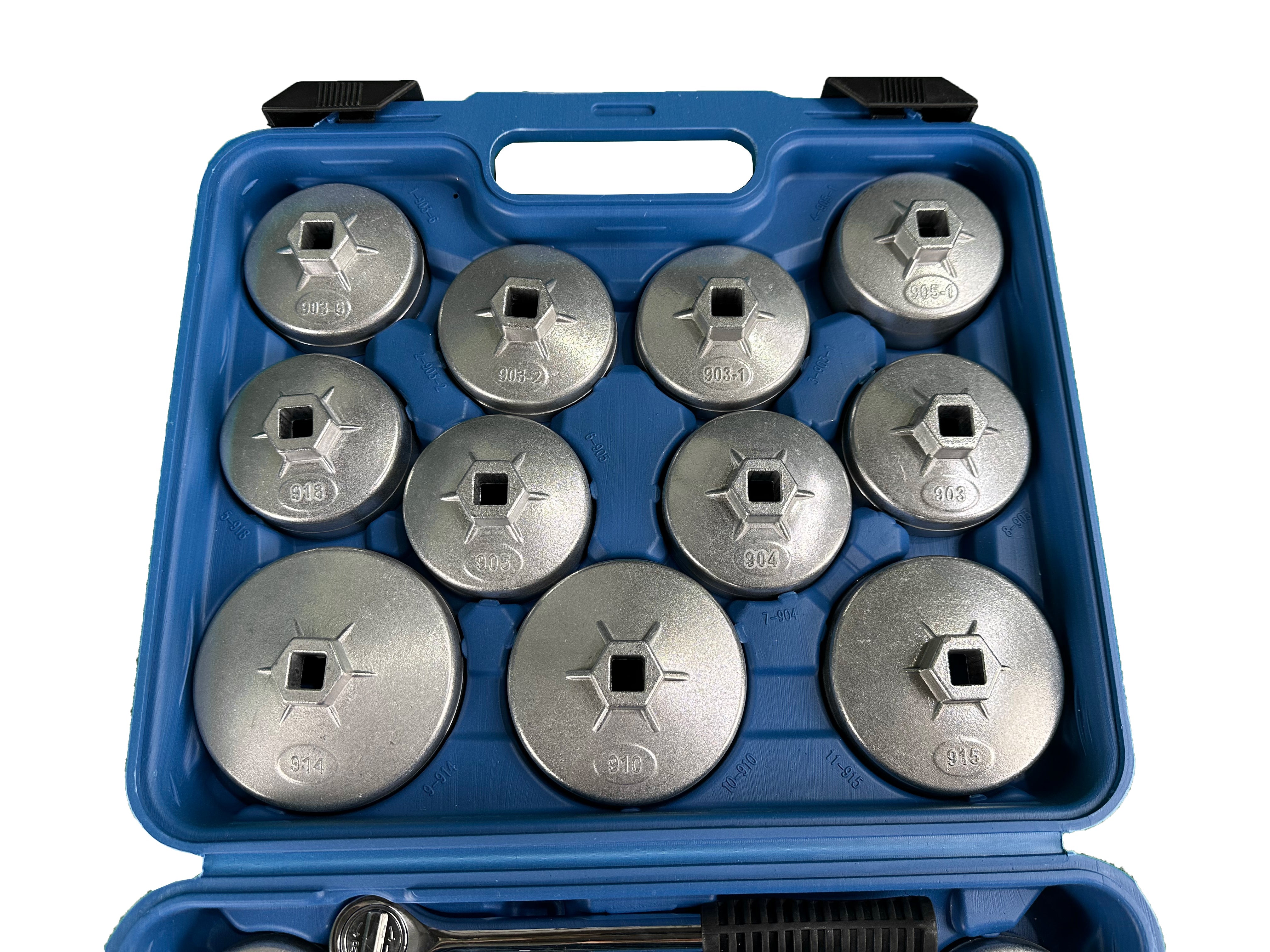 Sada hliníkových kľúčov na olejové filtre 23ks Gebo Tools