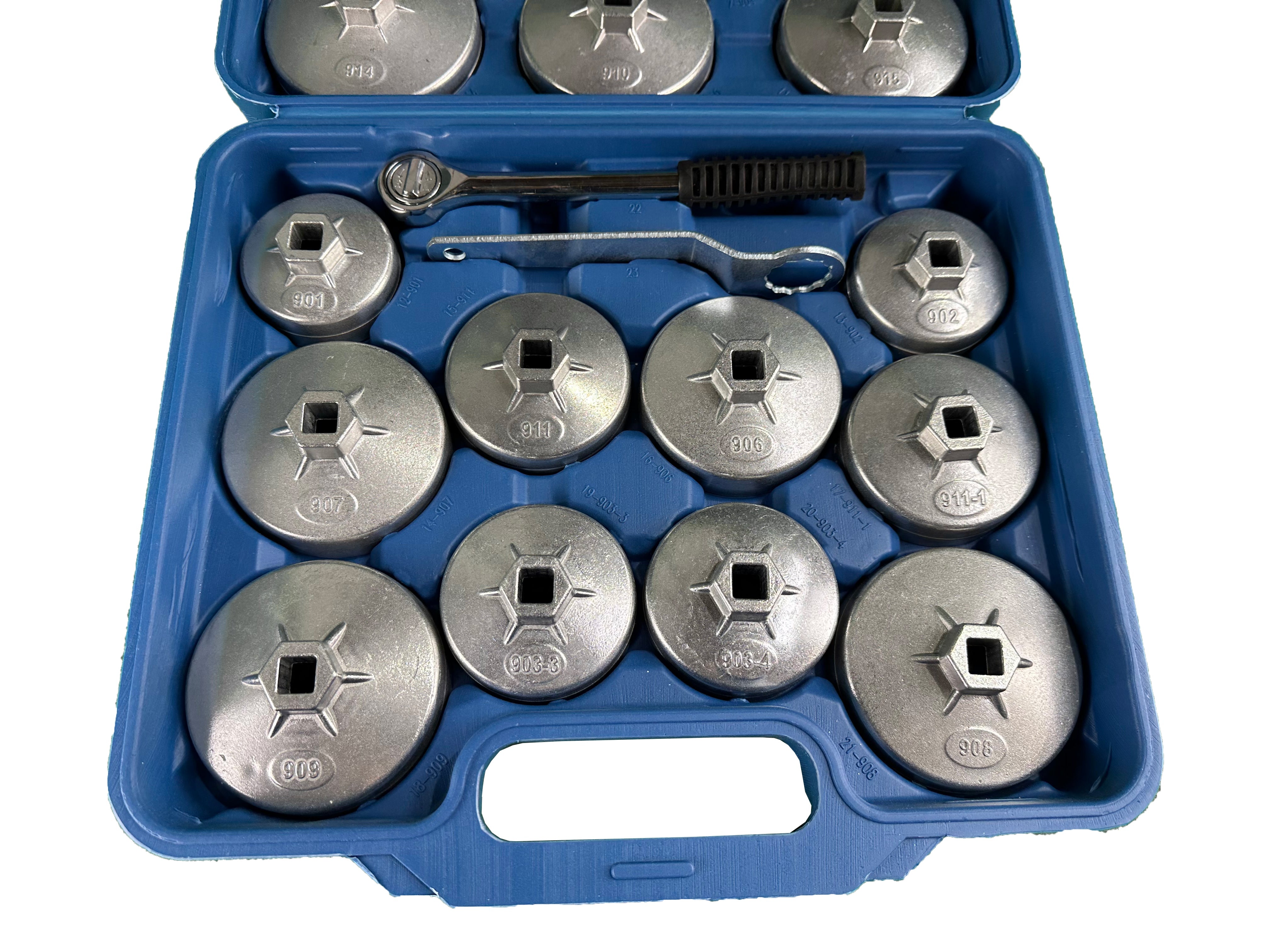 Sada hliníkových kľúčov na olejové filtre 23ks Gebo Tools