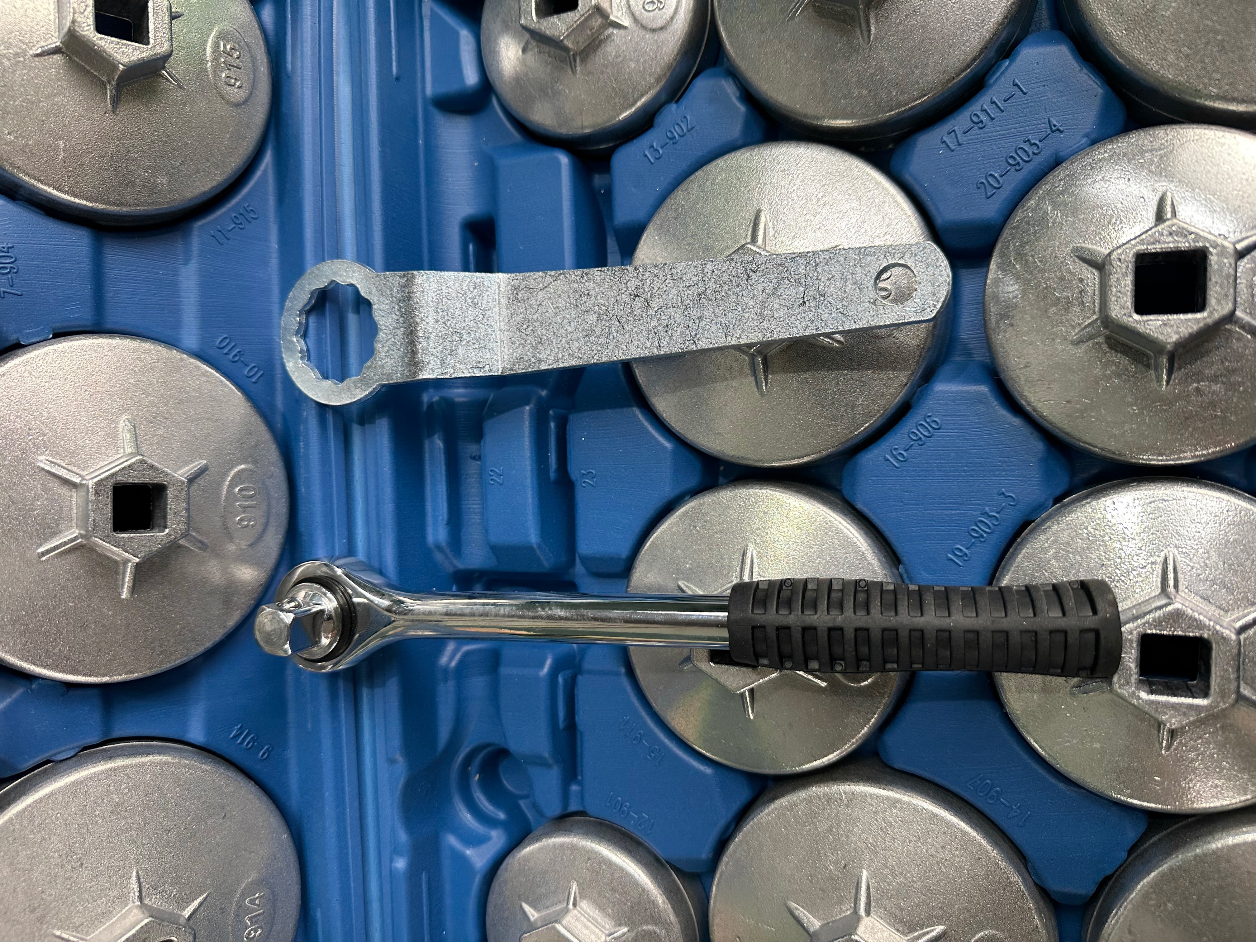 Sada hliníkových kľúčov na olejové filtre 23ks Gebo Tools