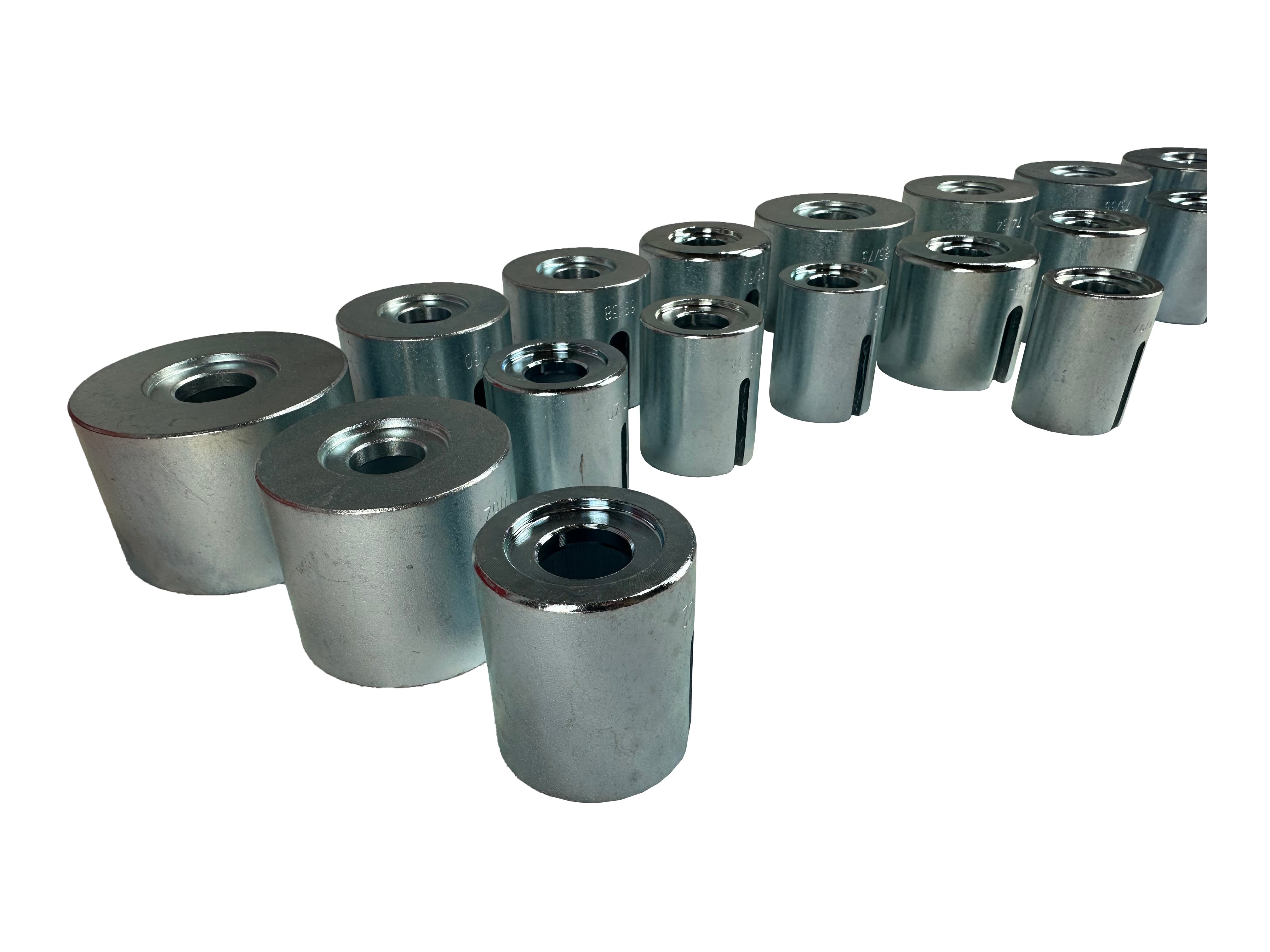 Sada lisov na montáž a demontáž ložísk a silentblokov zavesenia 34–90 mm, 27 kusov – Gebo Tools