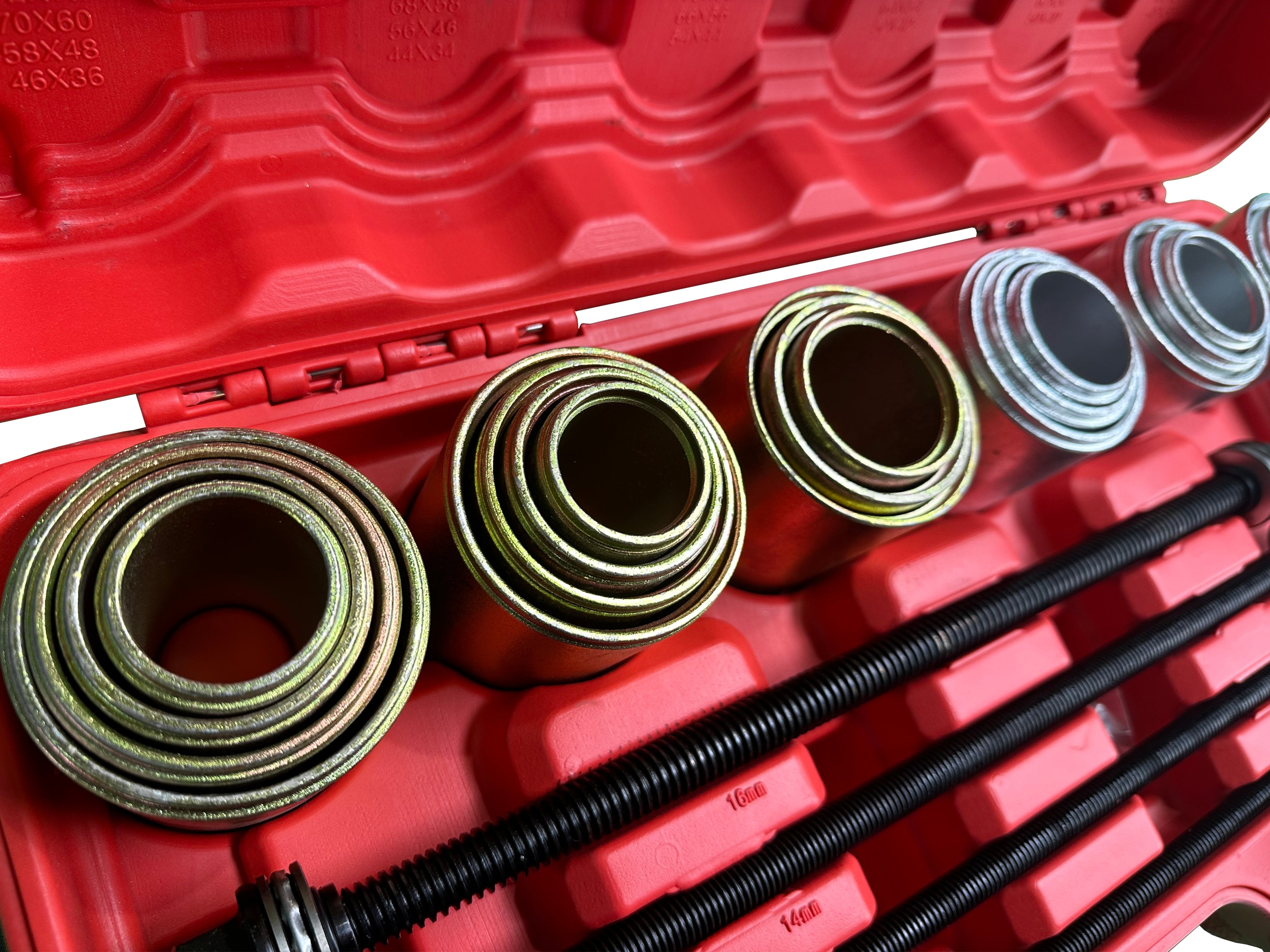 Sada na výmenu ložísk a silentblokov, 27ks Gebo Tools