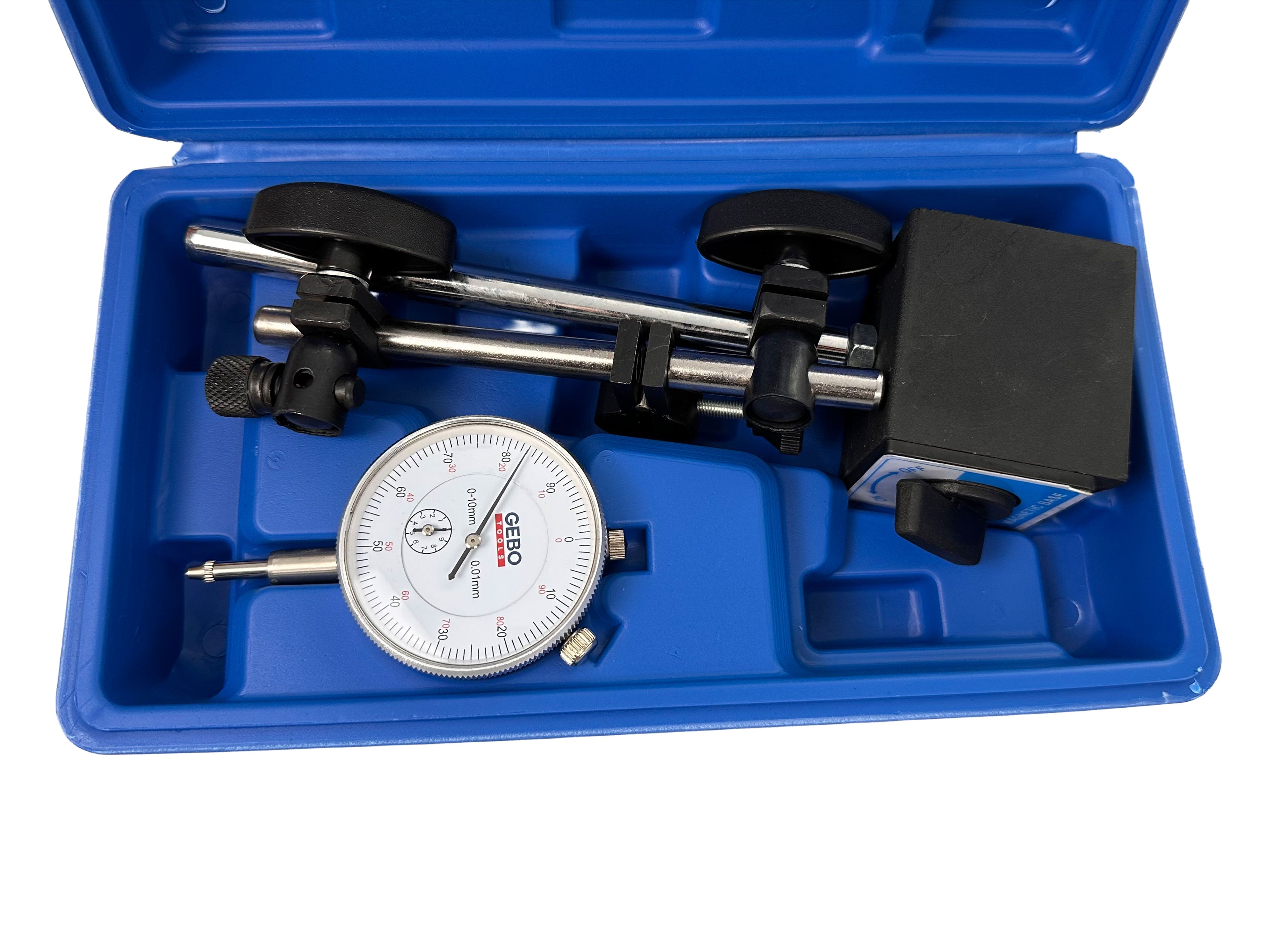 Odchýlkomer 0 - 10mm s magnetickým stojanom Gebo Tools