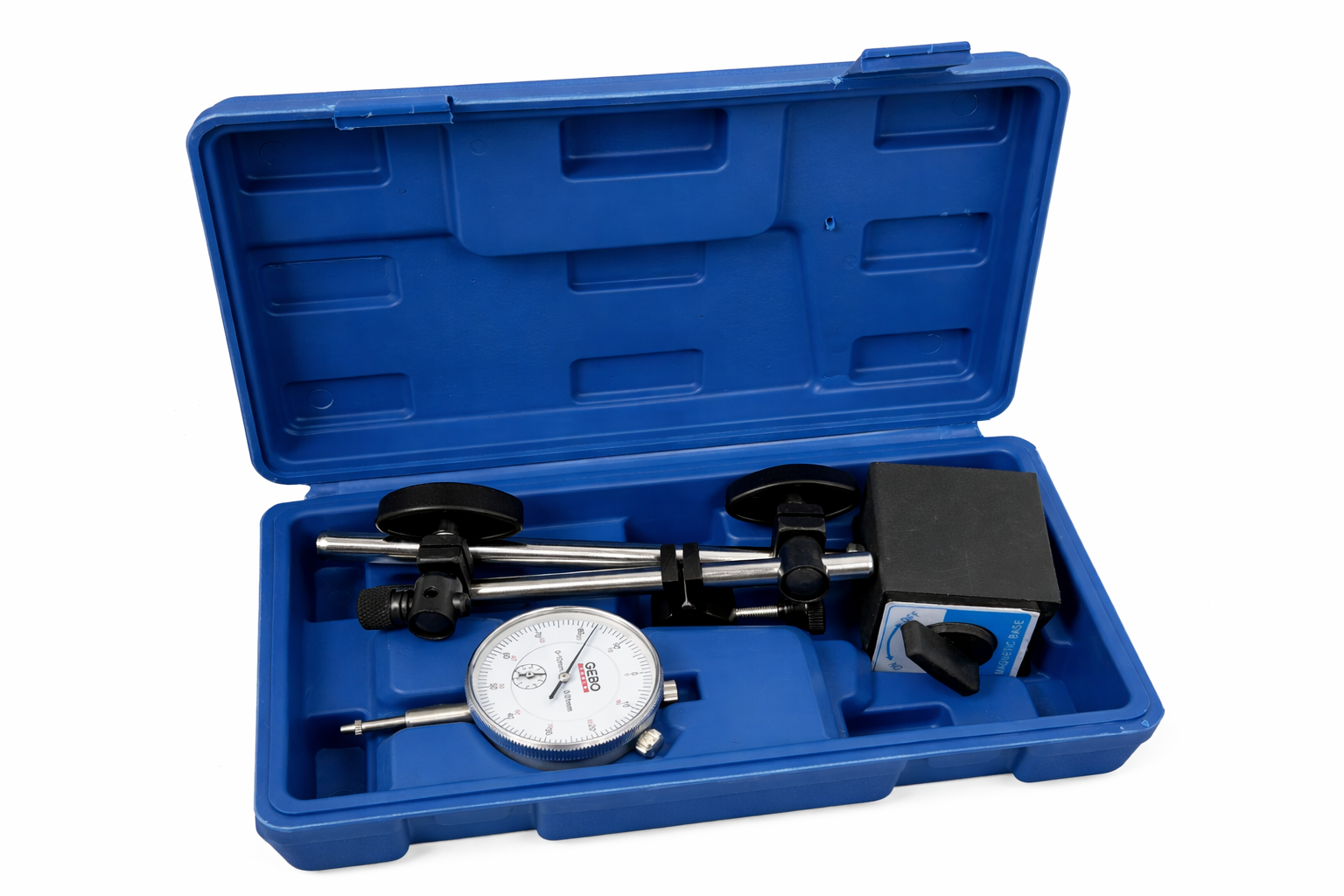 Odchýlkomer 0 - 10mm s magnetickým stojanom Gebo Tools