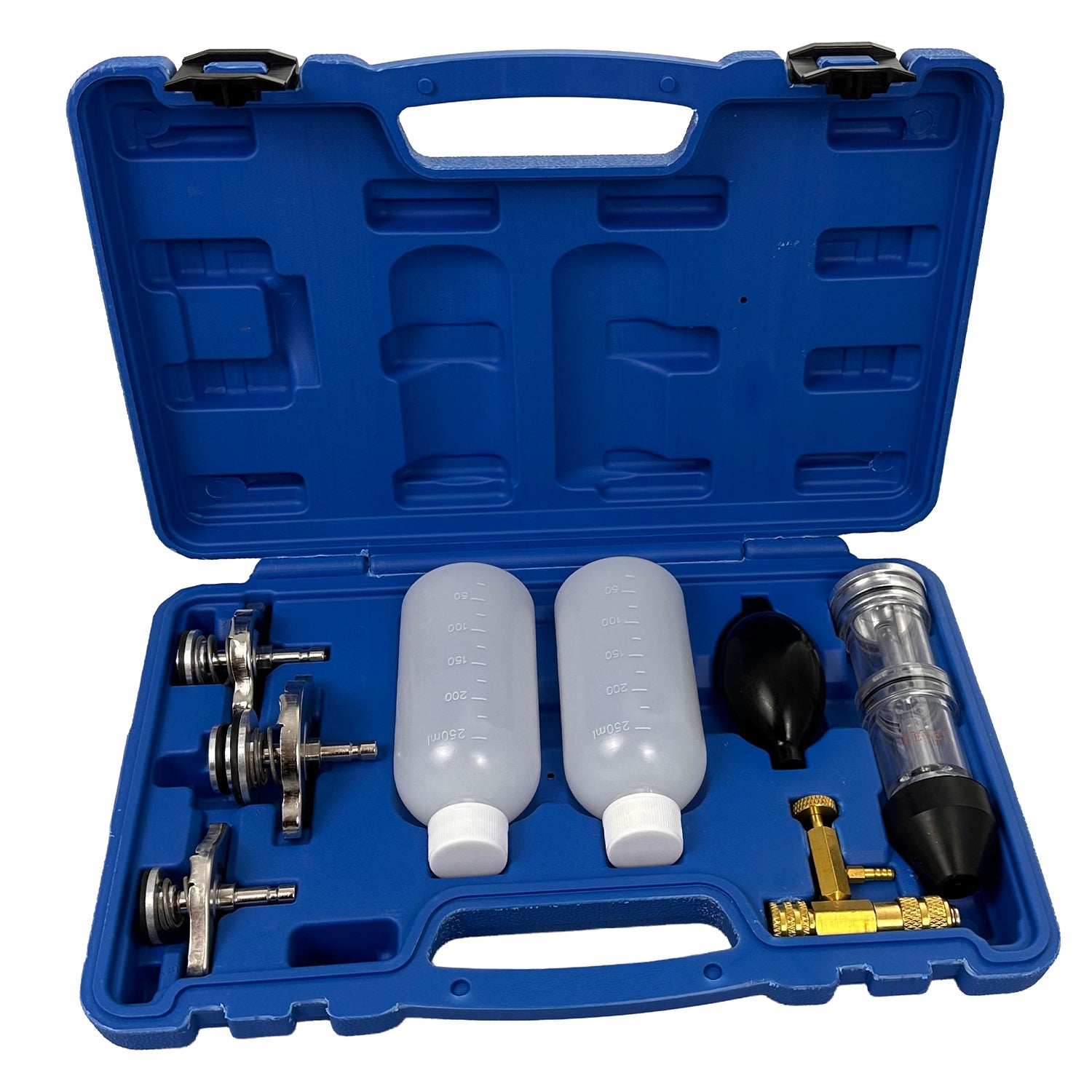 Tester tesnenia hlavy valcov motora - chladiaceho systému, CO2, s adaptérmi, Gebo Tools