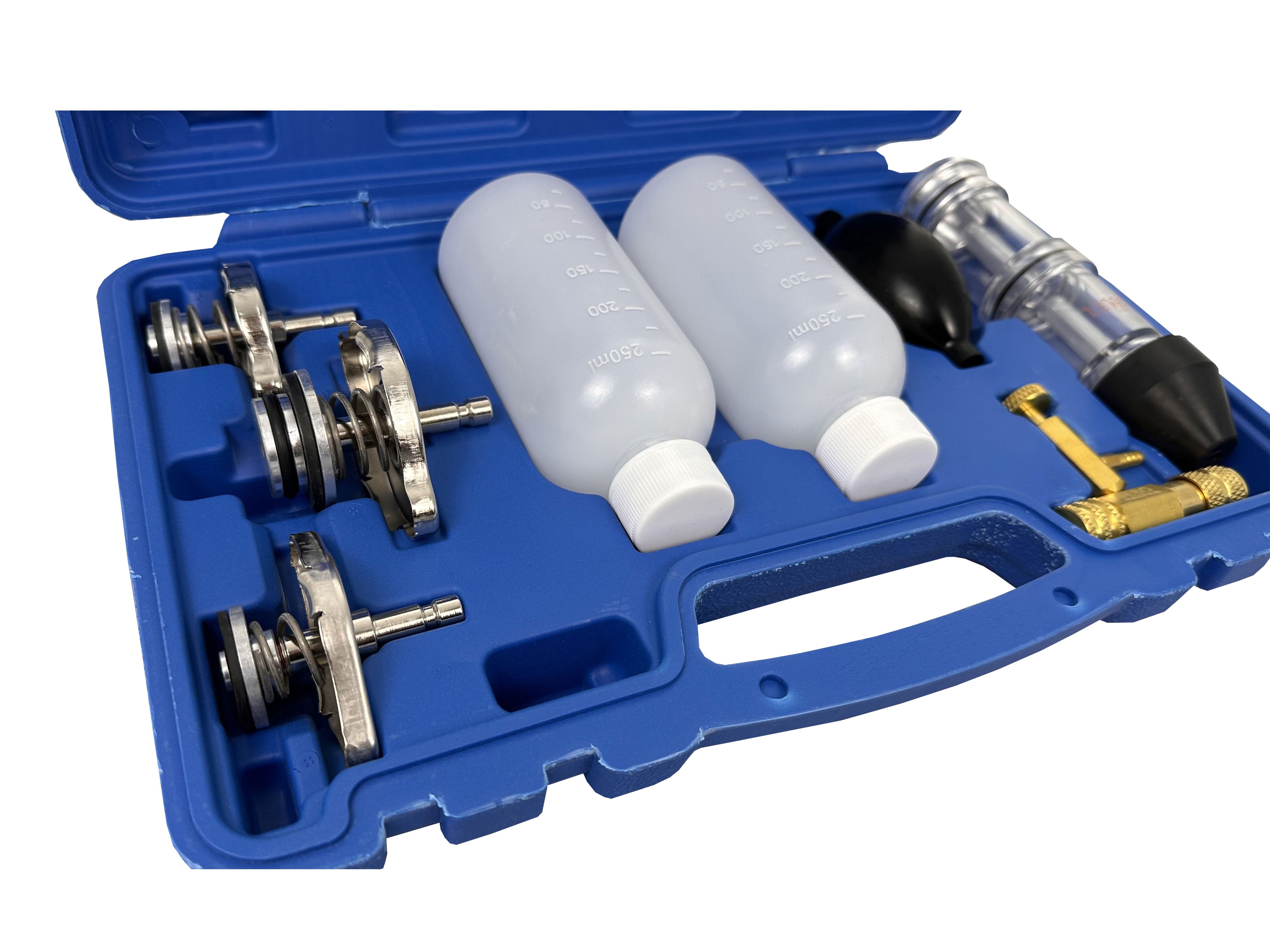 Tester tesnenia hlavy valcov motora - chladiaceho systému, CO2, s adaptérmi, Gebo Tools
